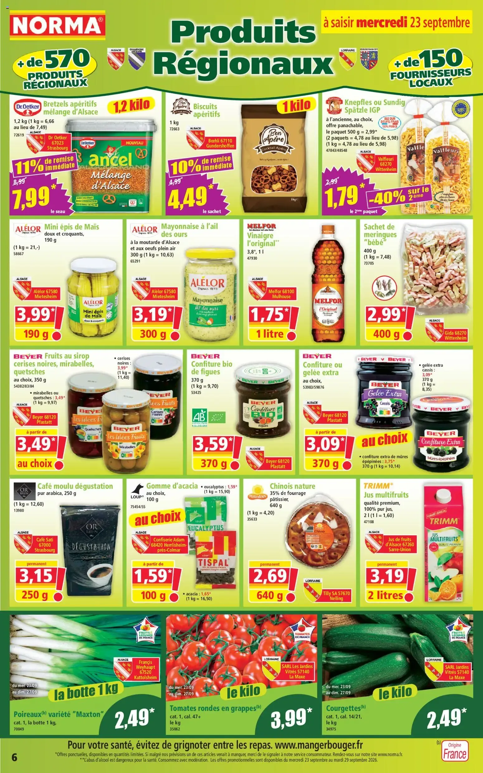 Norma - Votre Discounter Régional du 23 septembre au 29 septembre 2026 - Catalogue page 6