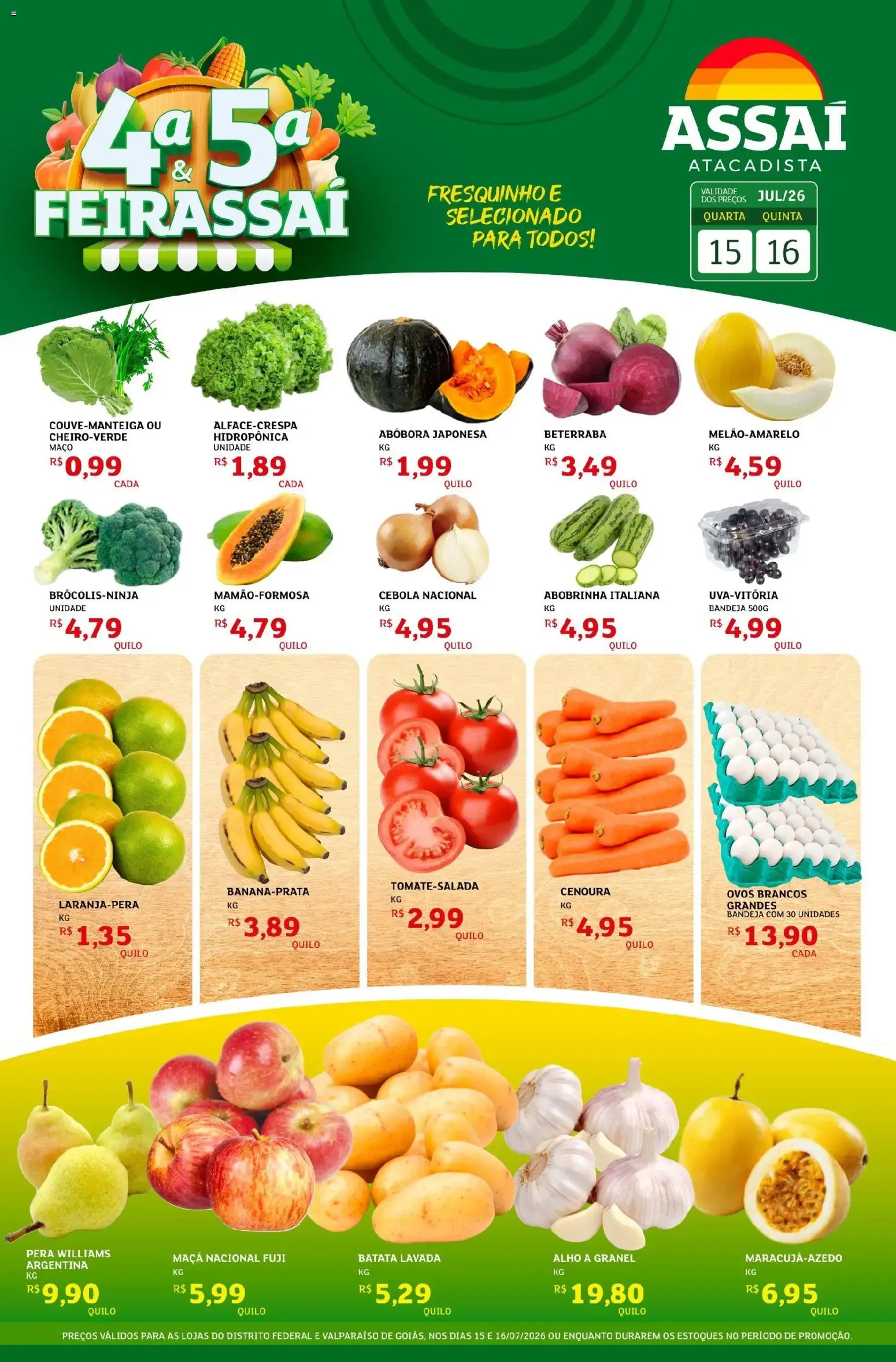 Encarte de Assaí Atacadista ofertas - DF de 15/07/2026 | Promoções Online 15 de julho até 16 de julho 2026 - Pagina 1