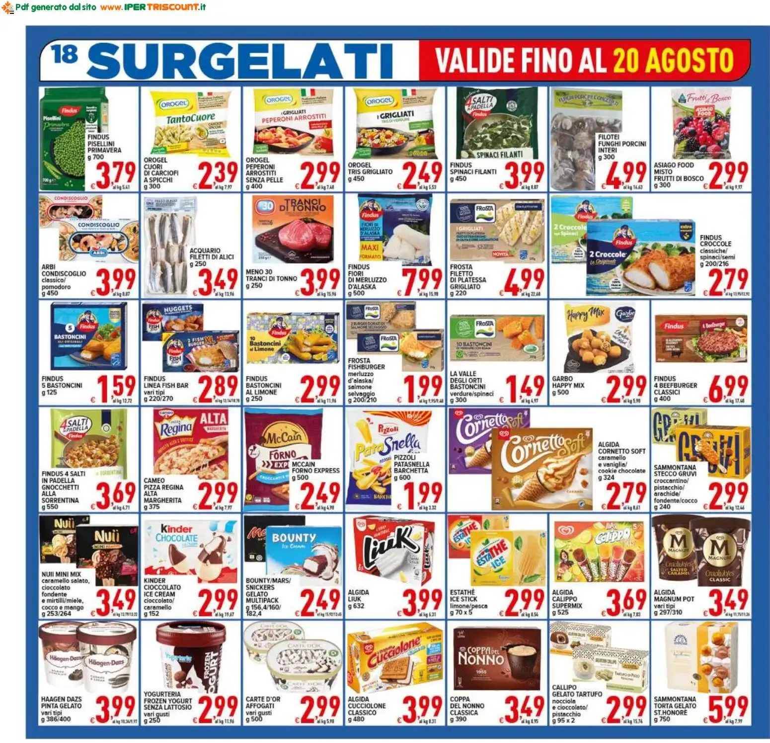 Ipertriscount volantino dal 12/08/2026 - online Offerte da 12 agosto a 20 agosto di 2026 - Pagina del volantino 18