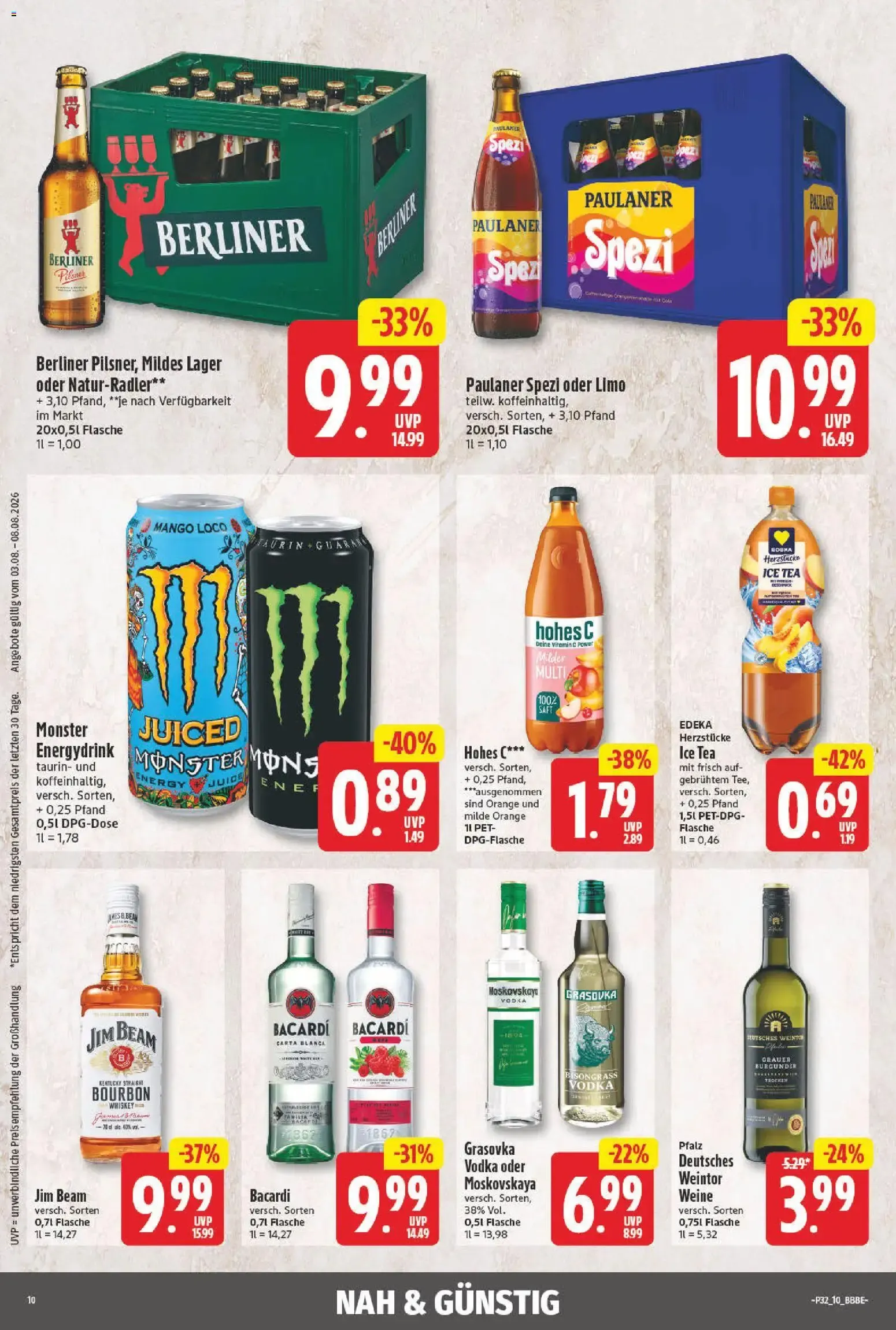 NP Partner der EDEKA: Kleine Preise - Starke Marken von 3. August bis 8. August 2026 - Prospekt seite 9