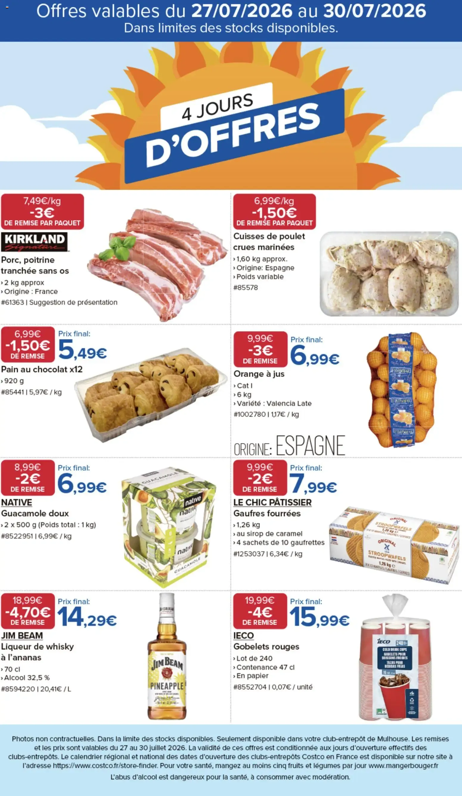 4 Jours d'Offres - Offres valables du 27/07/2026 au 30/07/2026