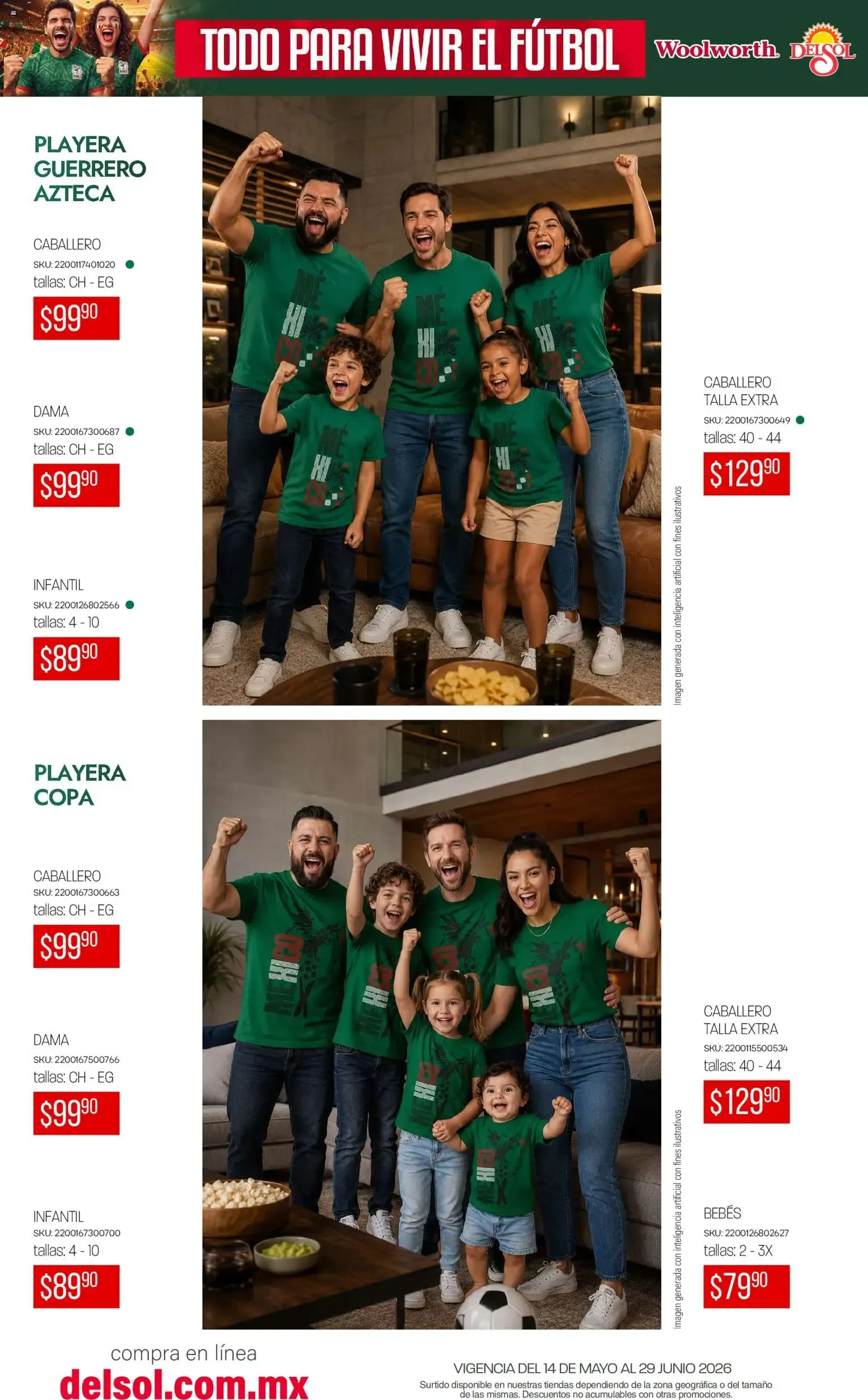 Catálogo de Del Sol y Woolworth catálogo Todo para vivir el fútbol (14/05/2026 - 29/06/2026) - catálogo en línea 14 de mayo al 29 de junio 2026 - Pagina 24