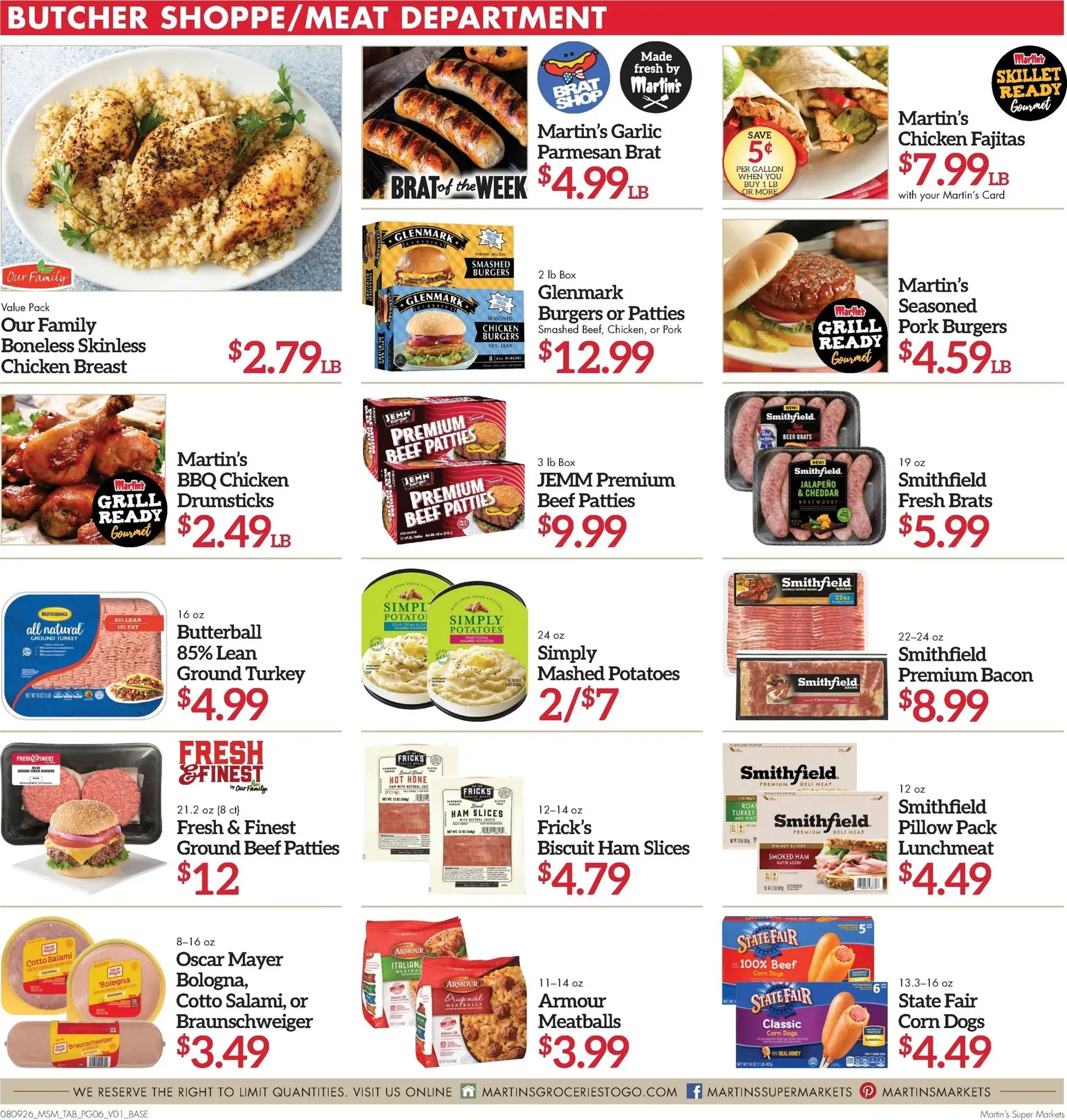 Weekly ad Current Martin's Super Markets leaflet valid from Sunday 08/09/2026 to Saturday 08/15/2026 from August 9 to August 15 2026 - Page 6