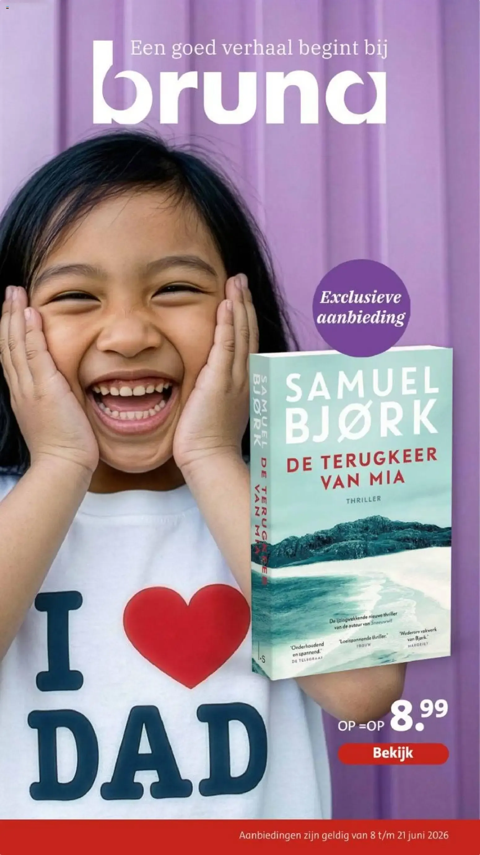 Bruna Bruna folder - Vaderdag vanaf 08-06-2026 van 8 juni tot 21 juni 2026 - Folder pagina 1