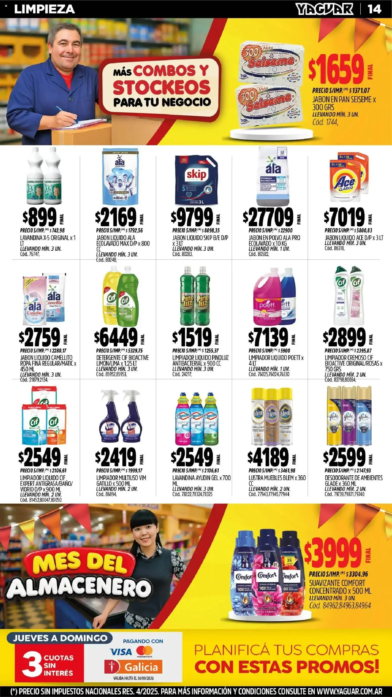Ofertas de Mayorista Yaguar - Mes del Almacenero - Exclusivo para Salta 31 de agosto al 6 de septiembre 2026 - Página 16 del catálogo
