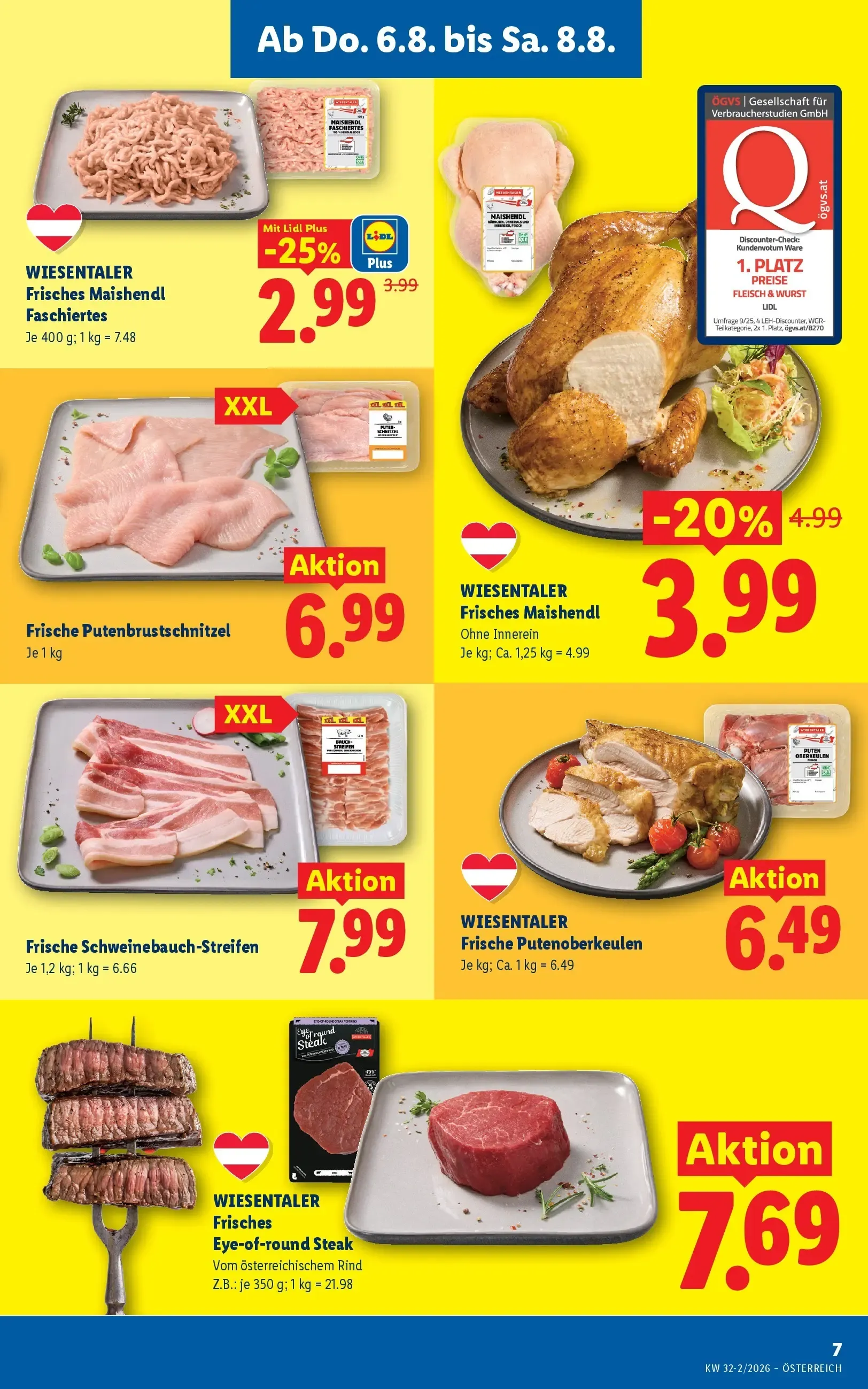 Lidl Plus Österreichs günstigste Preise von 6. August bis 8. August 2026 - Flugblätt seite  9