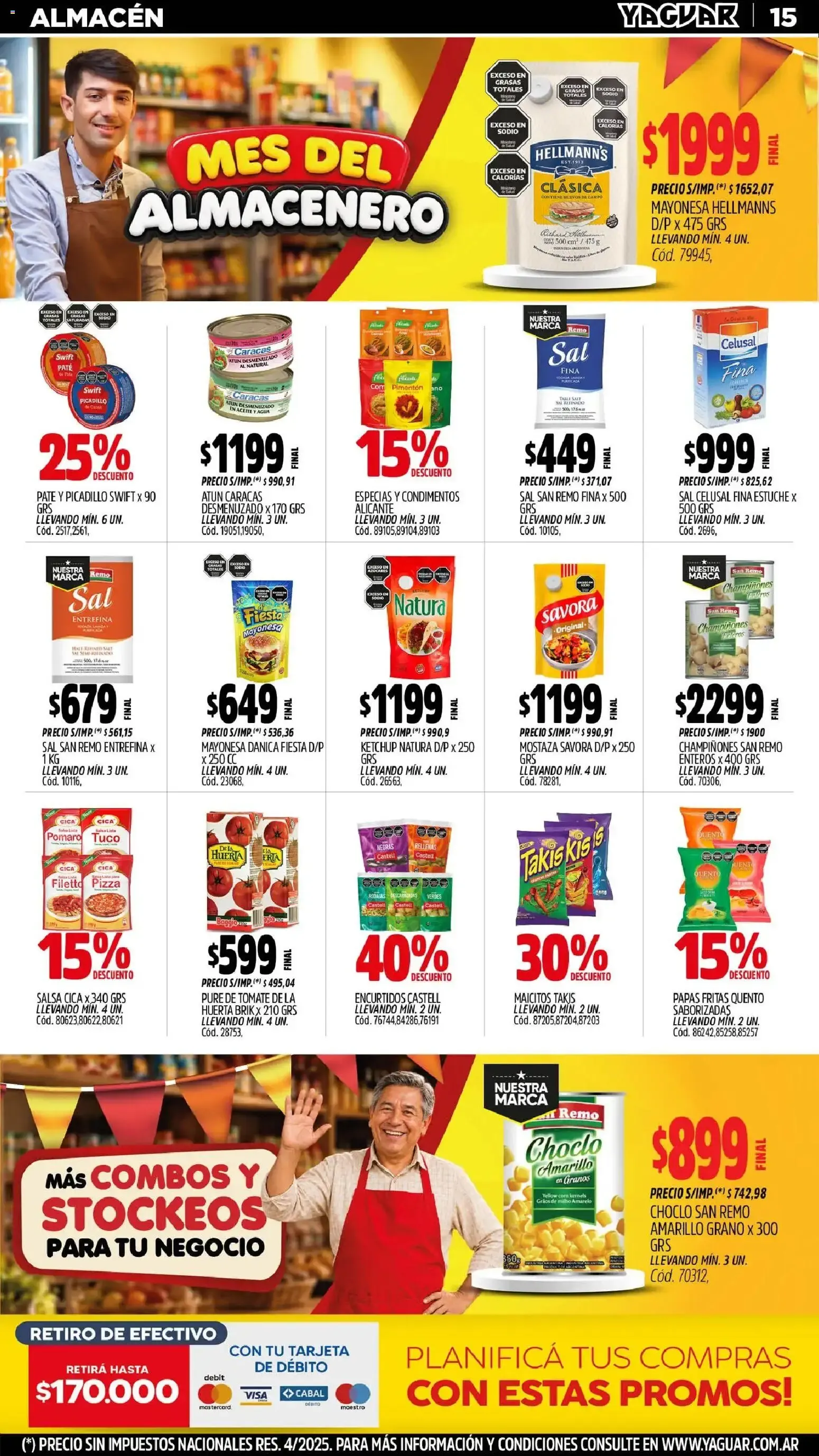 Ofertas de Mayorista Yaguar - Mes del Almacenero 31 de agosto al 5 de septiembre 2026 - Página 15 del catálogo