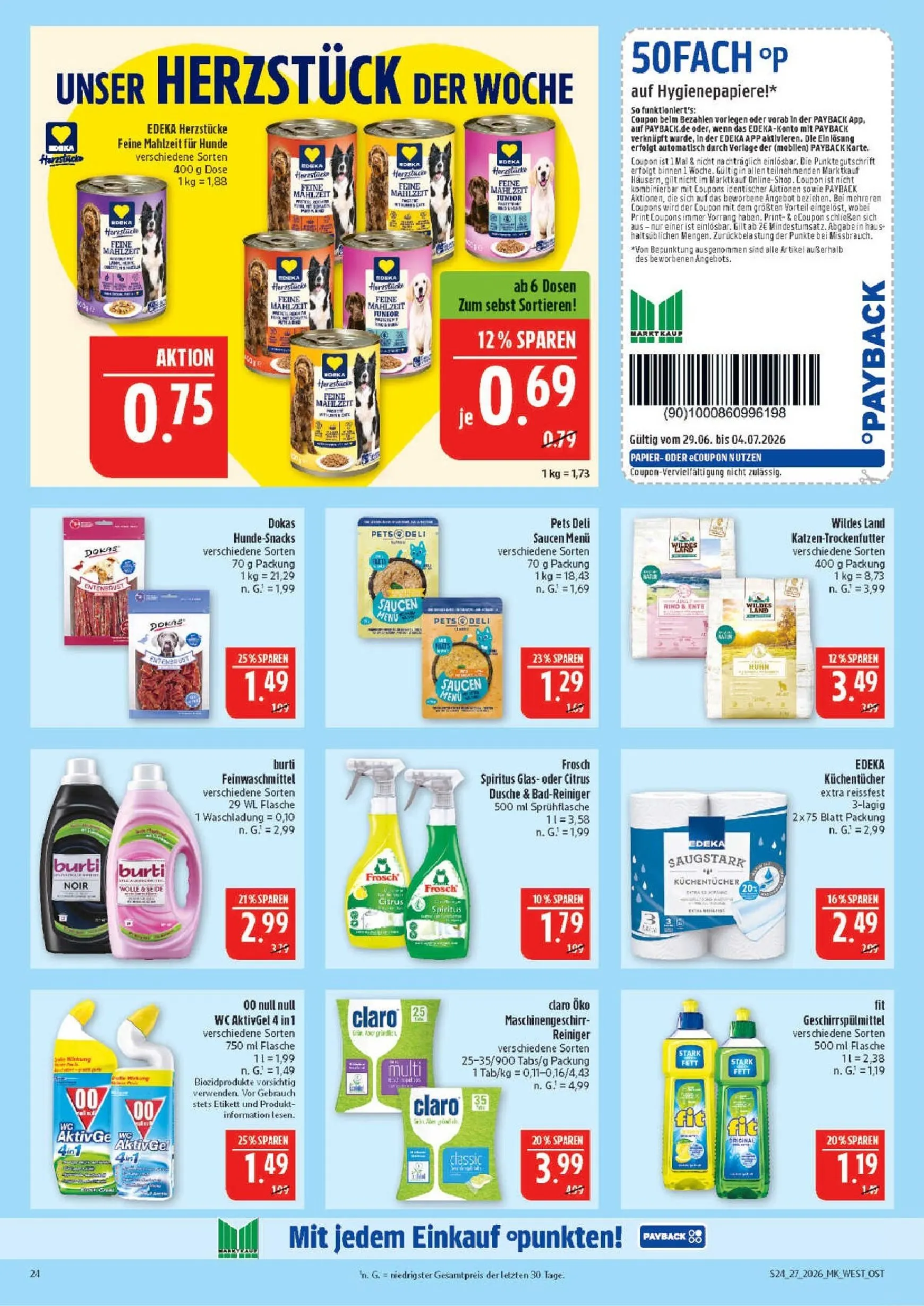 Marktkauf Prospekt nächste Woche – von Montag 29.06.2026 bis Samstag 04.07.2026 von 29. Juni bis 4. Juli 2026 - Prospekt seite 24
