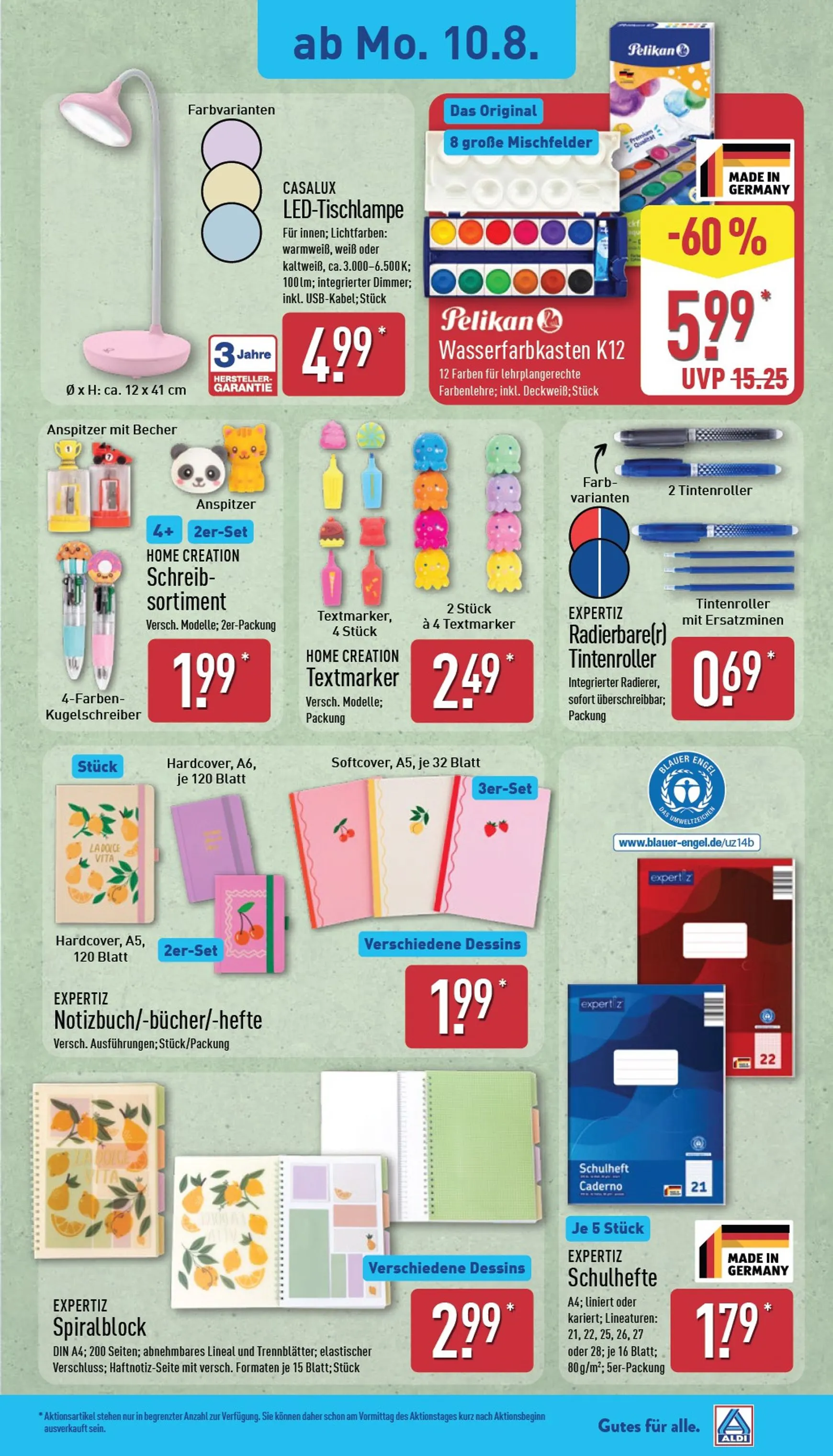 ALDI NORD - Ausblick Prospekt nächste Woche – von Montag 10.08.2026 bis Samstag 15.08.2026 von 10. August bis 15. August 2026 - Prospekt seite 6