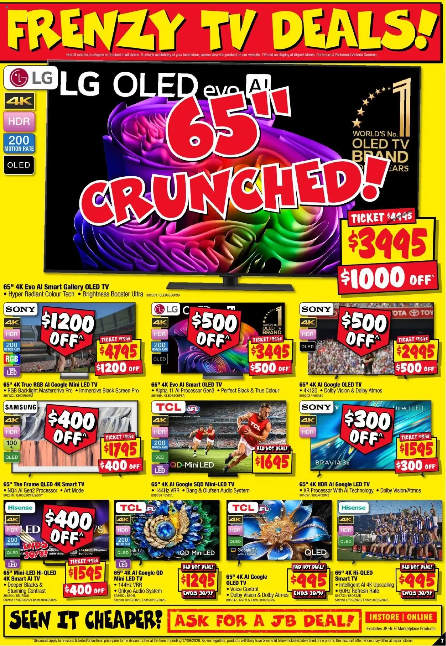 JB HI-FI FOOTY FINALS FRENZY! - Catalogue valid from 24 September to 7 October 2026 - page 7