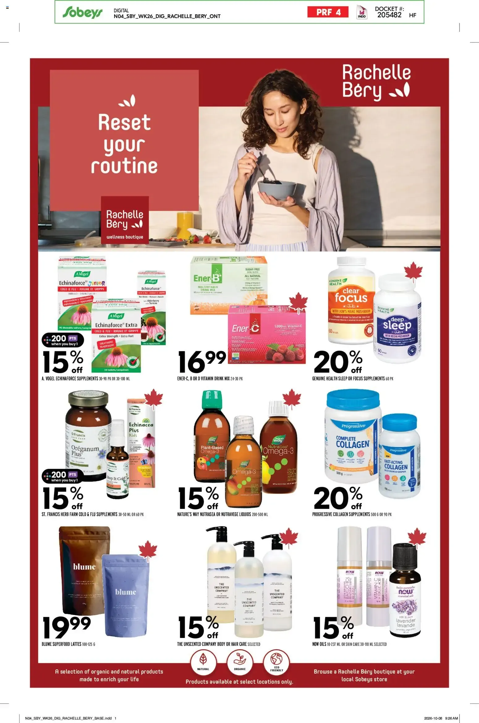 Sobeys: Fall into feeling good - Natural and Wellness Booklet from October 22 to November 25 2026 - flyer page 4