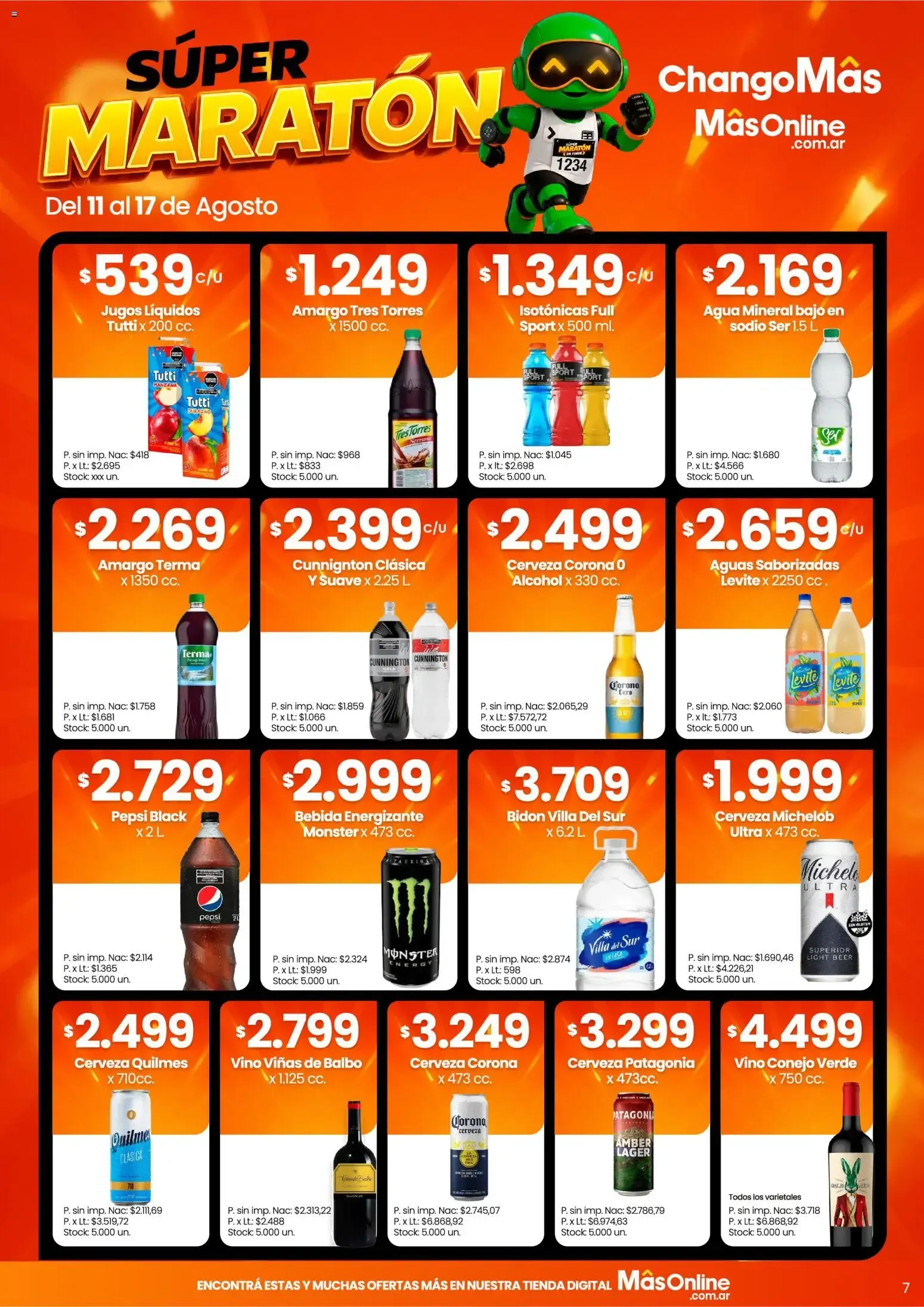 Ofertas de Súper Maratón Chango Más: Juguetería y ofertas 11 de agosto al 17 de agosto 2026 - Página 7 del catálogo