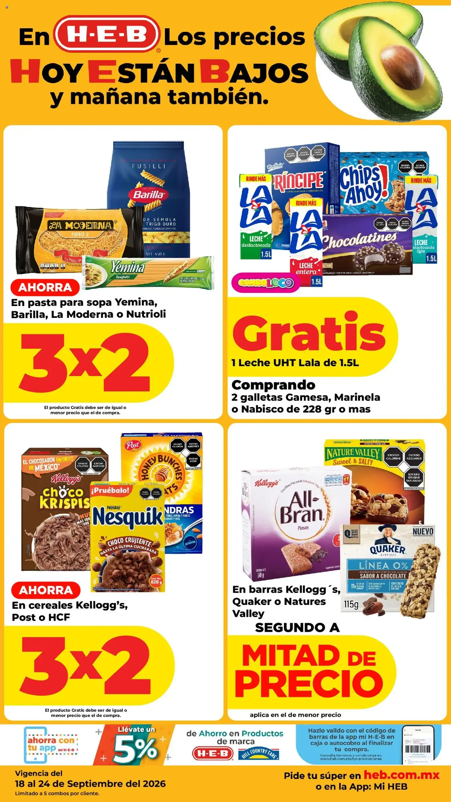 Catálogo de H-E-B: Los precios hoy están bajos y mañana también. 18 de septiembre al 24 de septiembre 2026 - Pagina 7