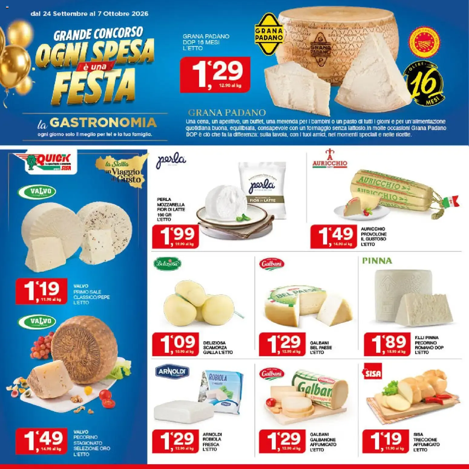 Quick SISA: Grande Concorso Ogni Spesa è una Festa da 24 settembre a 7 ottobre di 2026 - Pagina del volantino 10