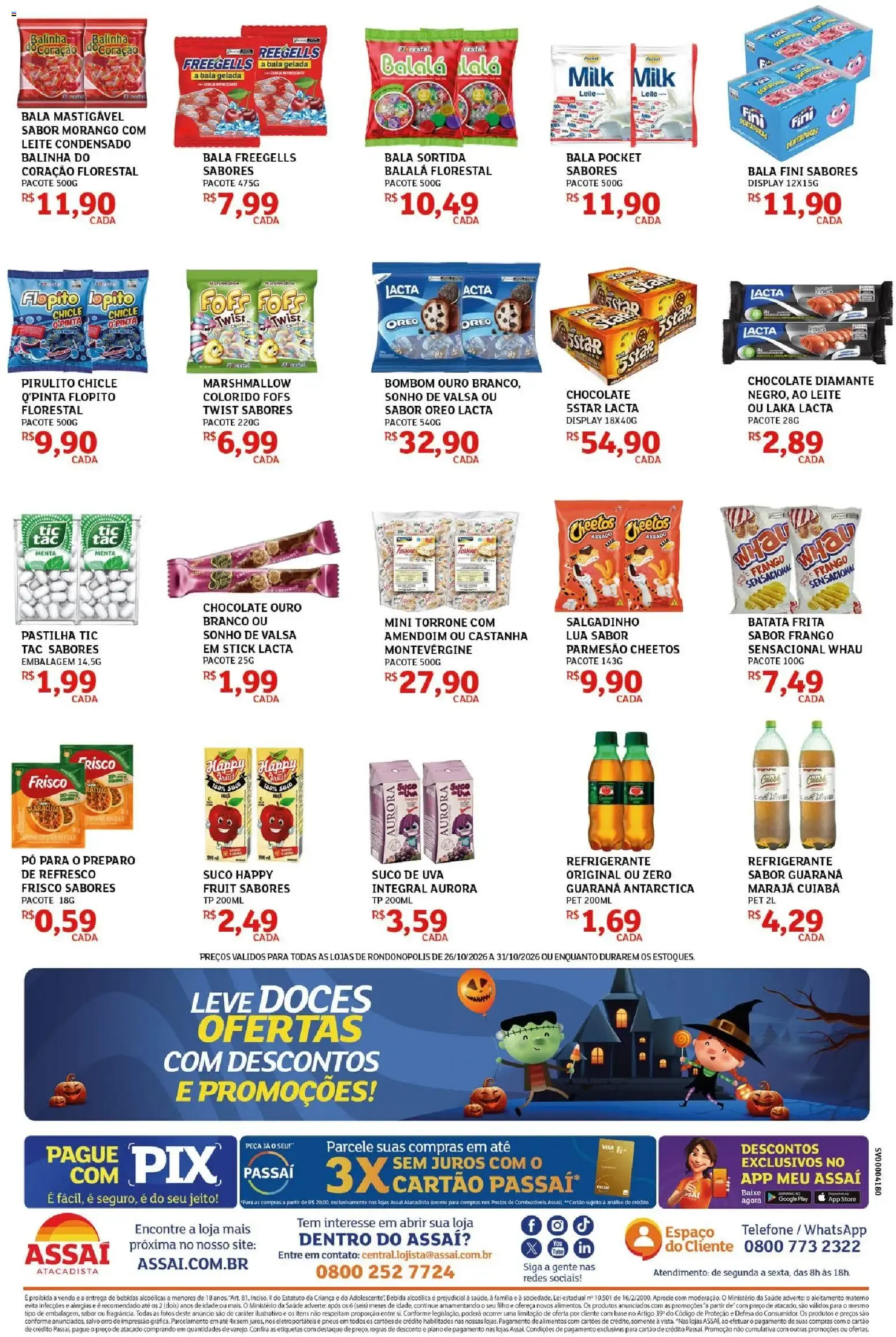 Encarte de Especial de Halloween Assaí Atacadista 26 de outubro até 31 de outubro 2026 - Pagina 2
