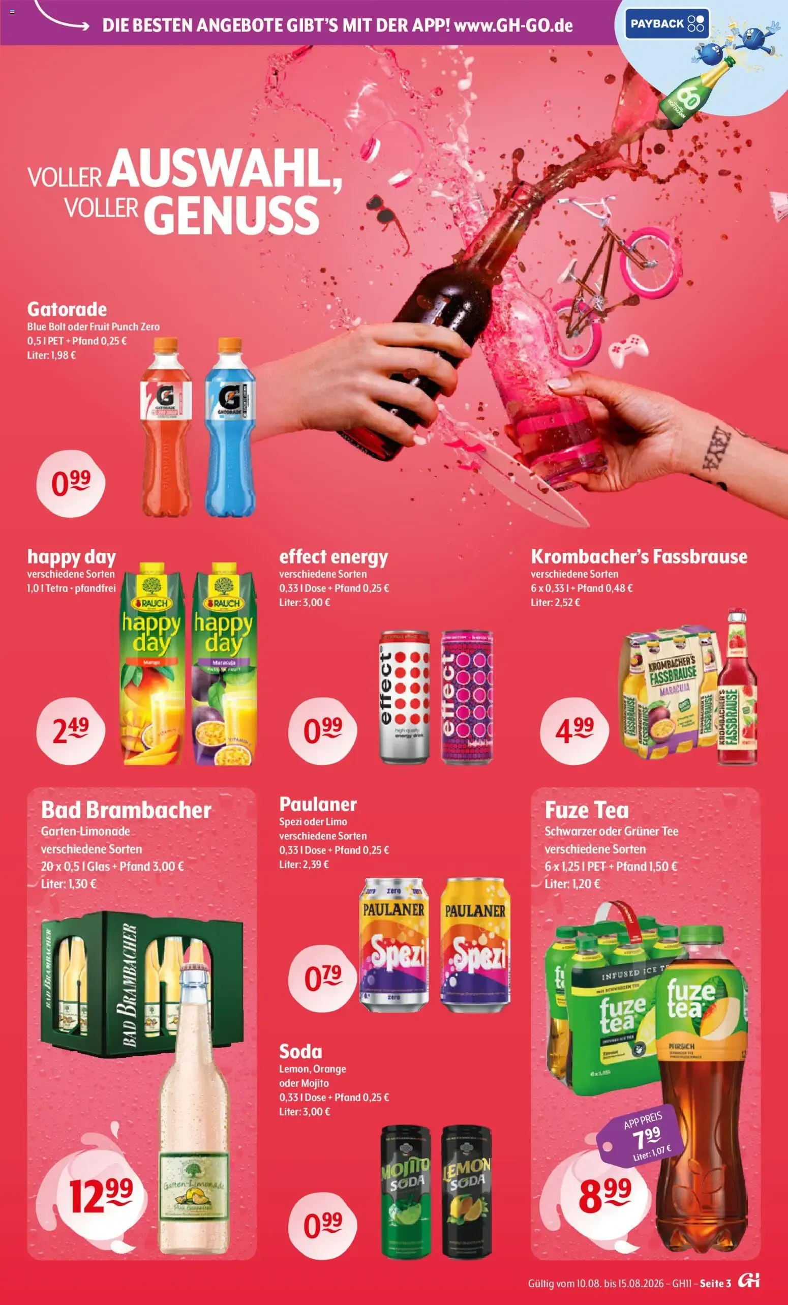 Getränke Hoffmann: Jubiläumsdeals (60 Jahre) von 10. August bis 15. August 2026 - Prospekt seite 3