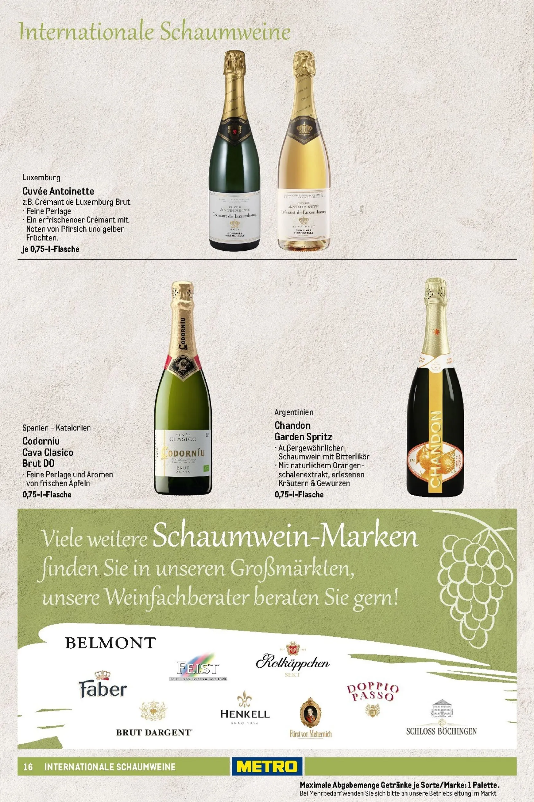 Sortimentskatalog Wein und Sekt für die perfekte Weinkarte von 1. November bis 30. September 2026 - Prospekt seite 17