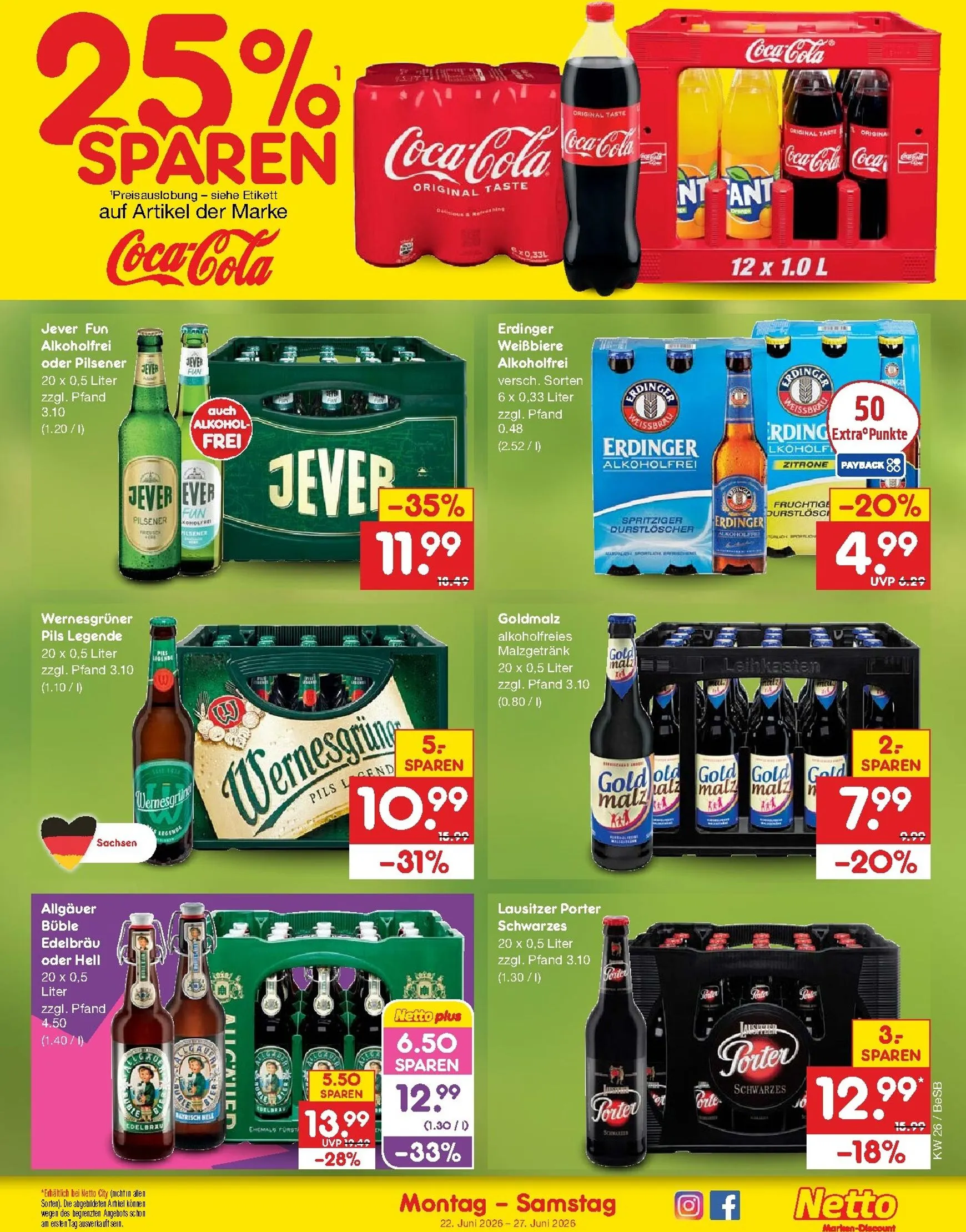 Netto Marken Discount Prospekt – von Montag 22.06.2026 bis Samstag 27.06.2026 von 22. Juni bis 27. Juni 2026 - Prospekt seite 34