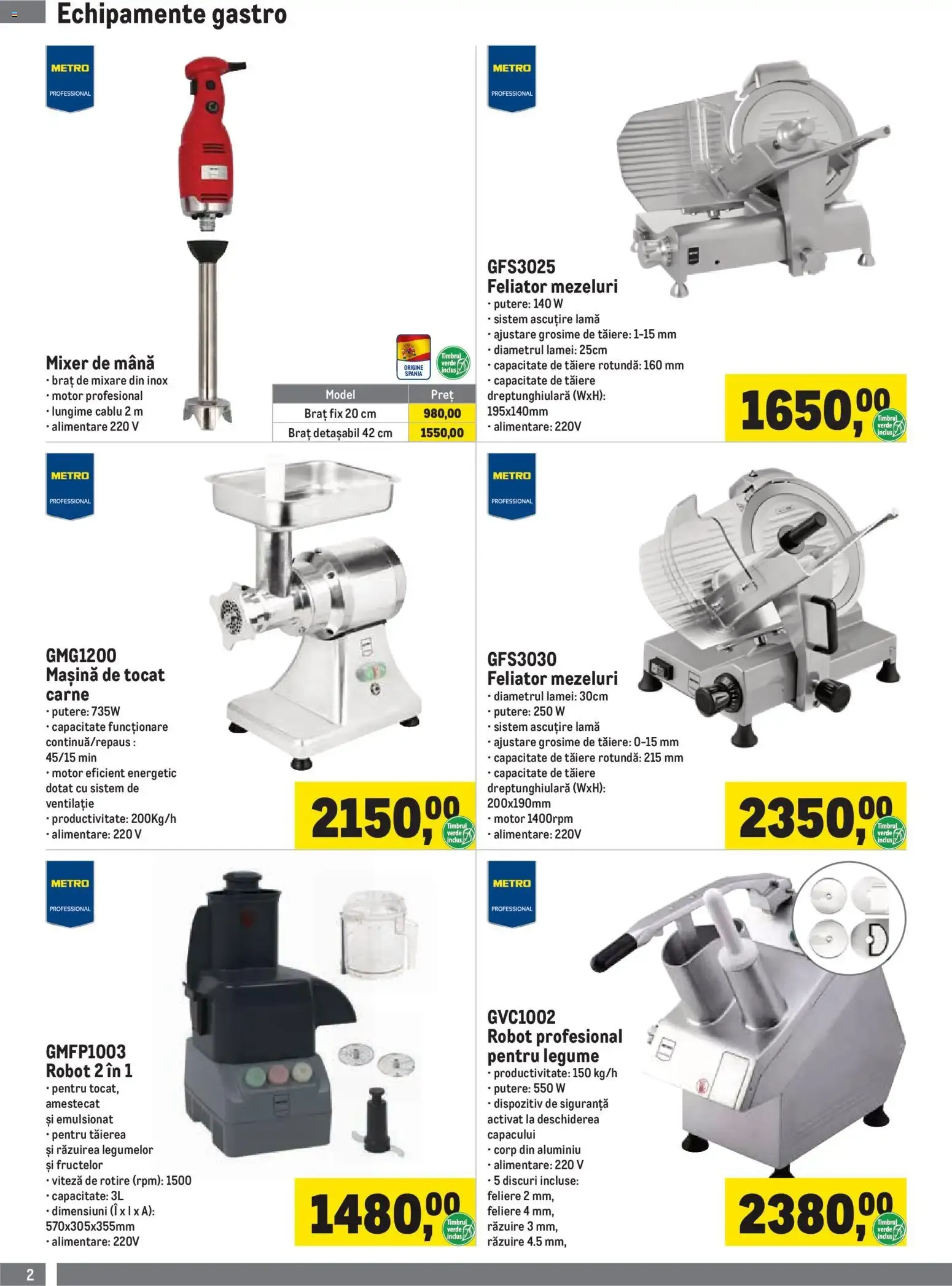 Catalog Metro Catalog Echipamente Pentru Horeca - Oferta 01.07.2026 - 30.09.2026 de la 1 iulie până la 30 septembrie 2026 - Revista Pagina 2