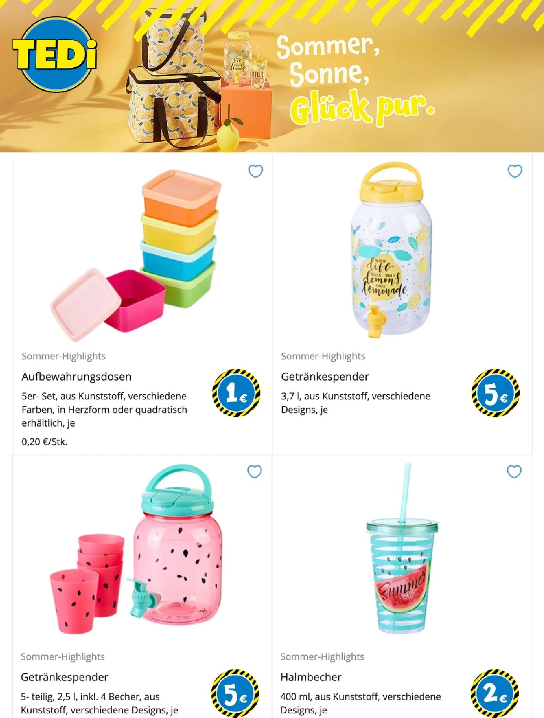 TEDi Sommer, Sonne, Glück pur. von 1. Juni bis 30. Juni 2026 - Prospekt seite 3