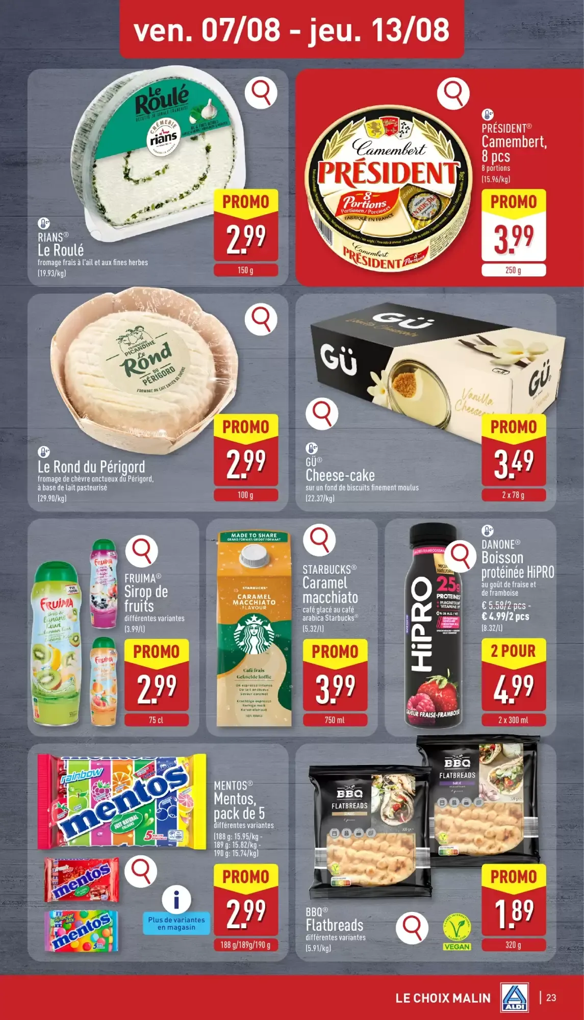 ALDI Dépliant du lun. 03/08 au sam. 08/08 inclus van 3 augustus tot 8 augustus 2026 - folder pagina 23