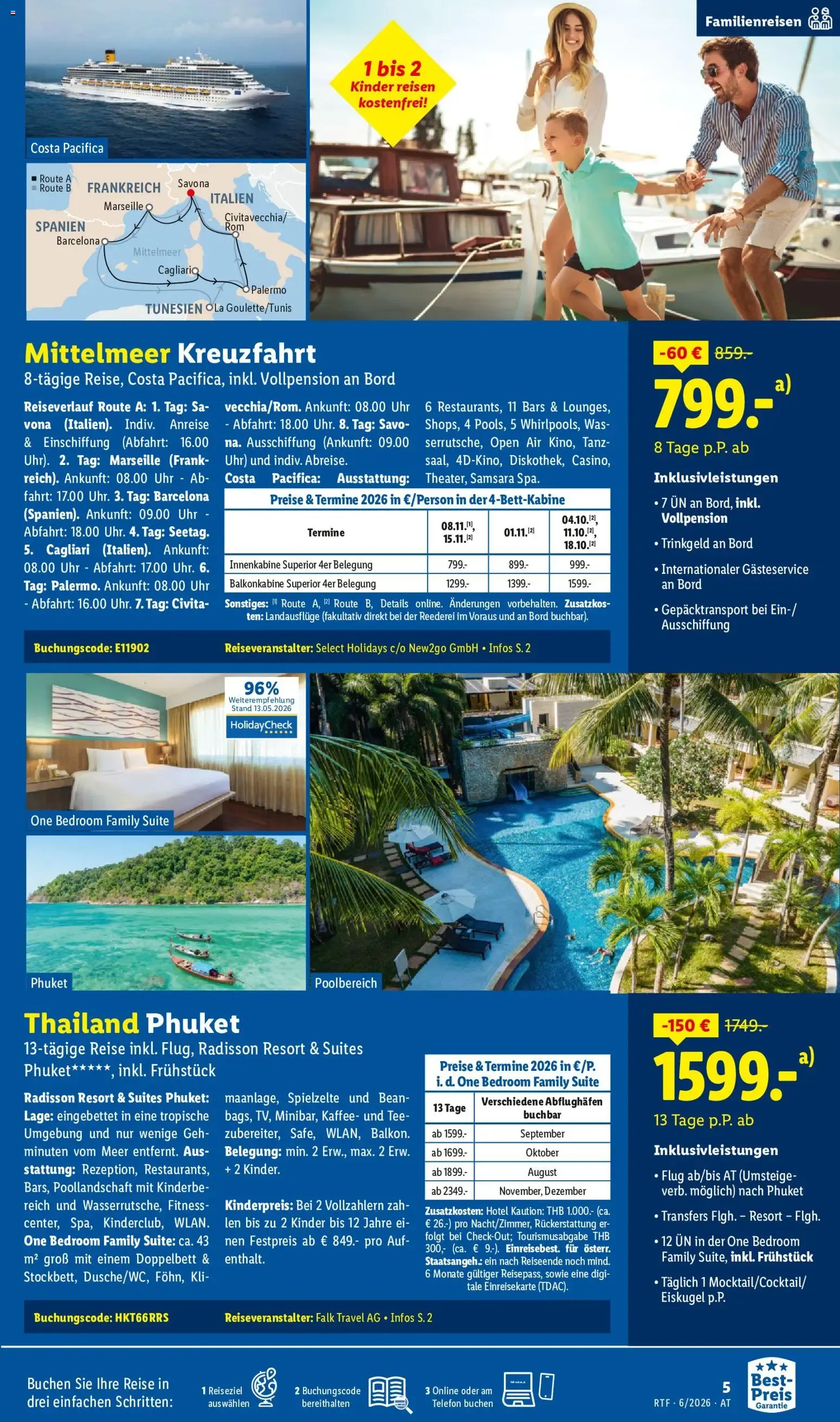 Lidl Reisen - Traumurlaub von 13. Juni bis 15. Juli 2026 - Flugblätt seite  5