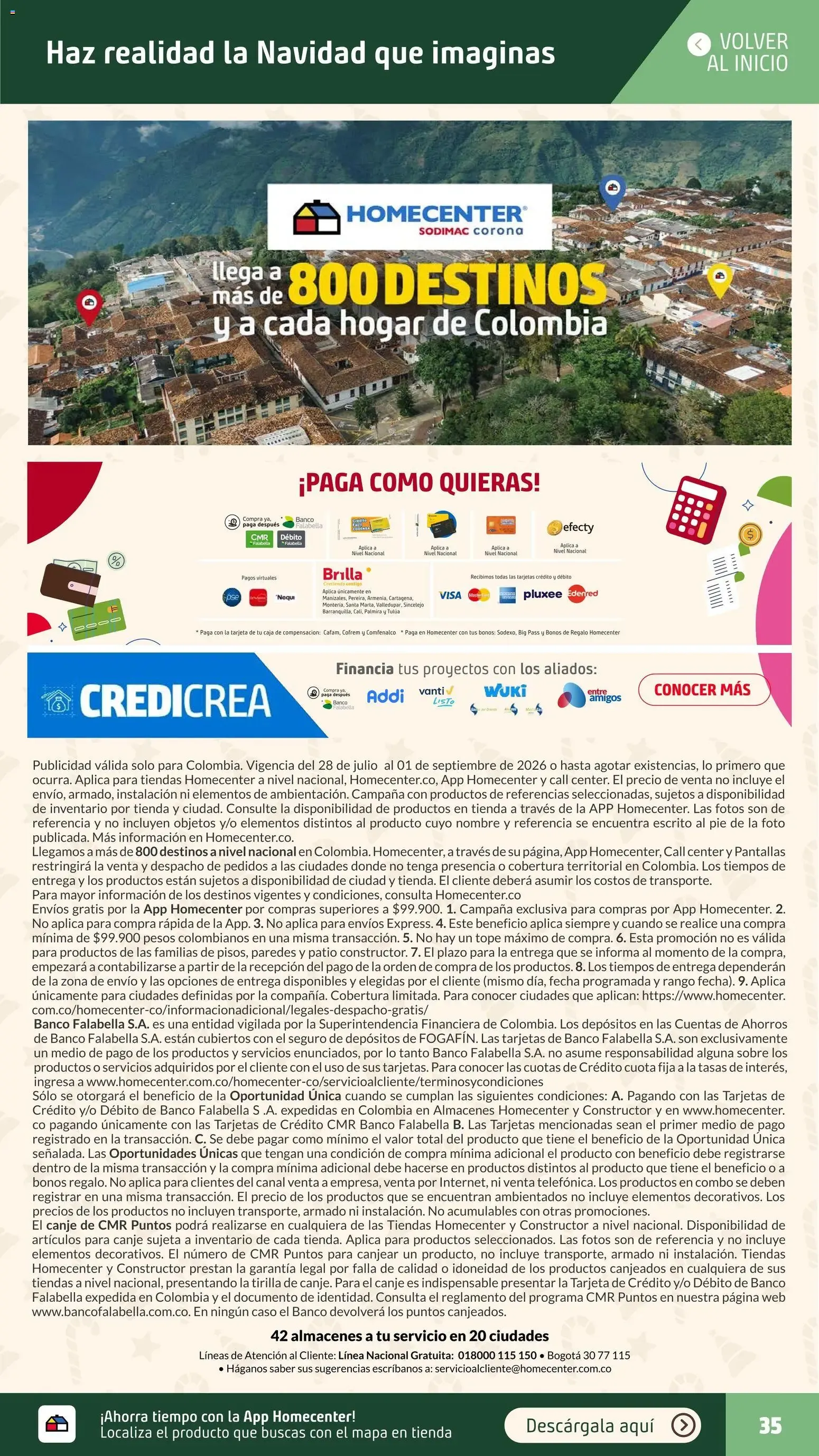 Catalogo de Homecenter Navidad 13 de octubre al 27 de noviembre 2026 - Pag 35