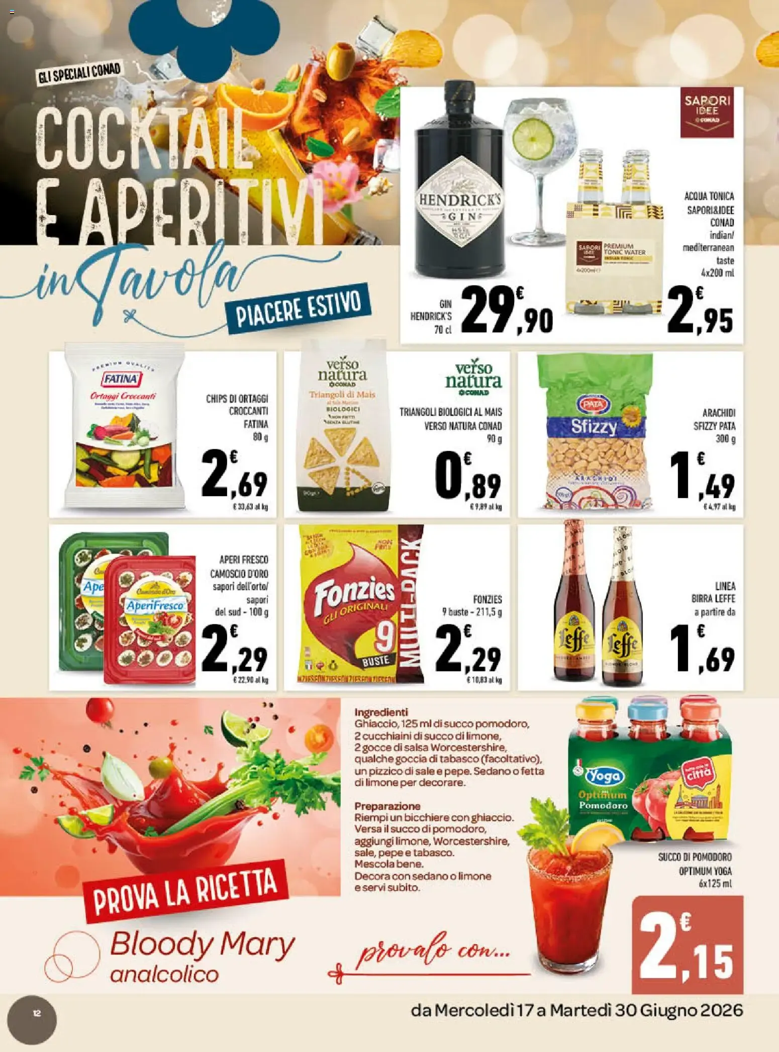 tuday CONAD - Gusto Italiano in Tavola da 17 giugno a 30 giugno di 2026 - Pagina del volantino 12