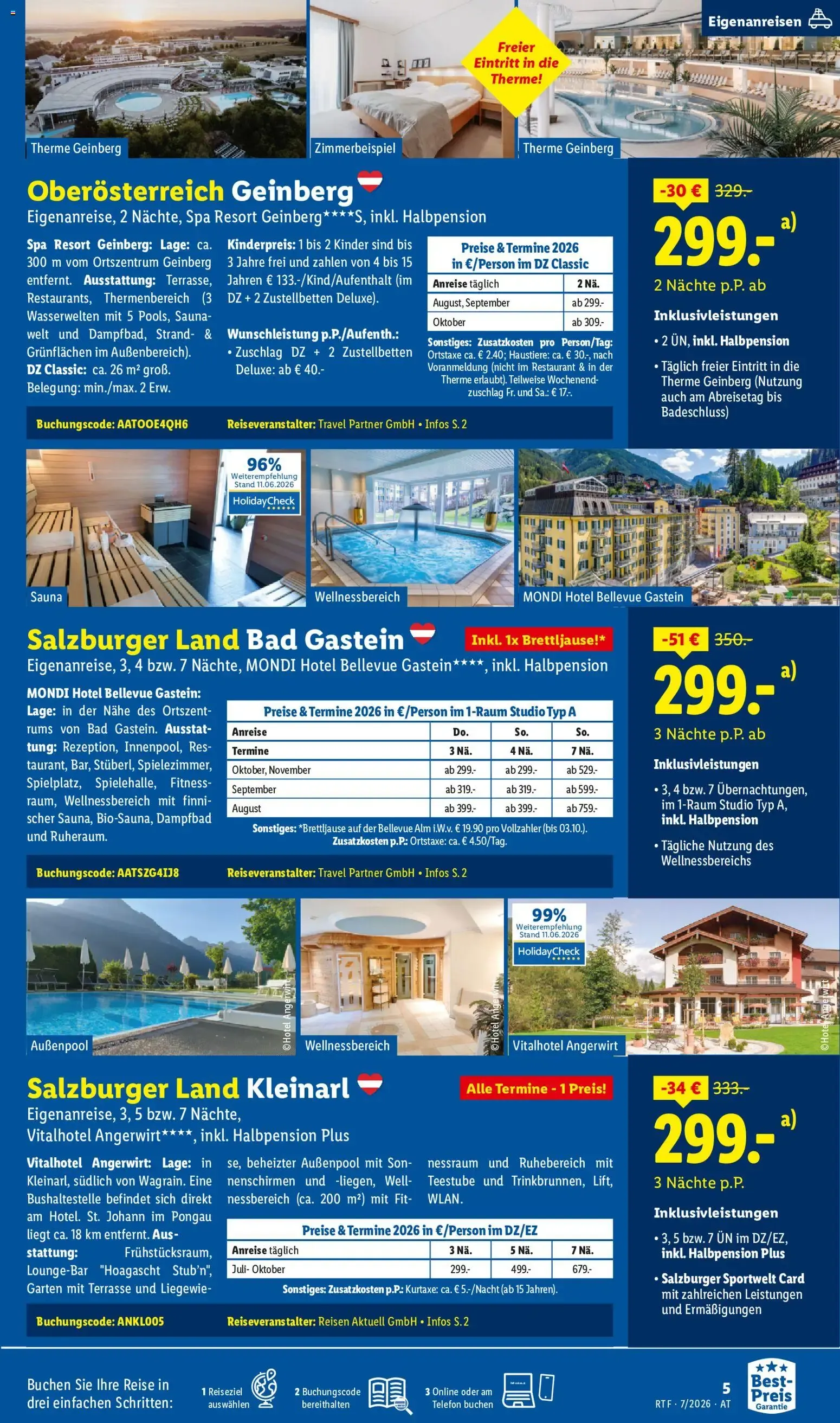 Lidl Juli/August Reise - Highlights ab 15.07.2026 - Angebote ab donnerstag von 15. Juli bis 15. August 2026 - Flugblätt seite 5
