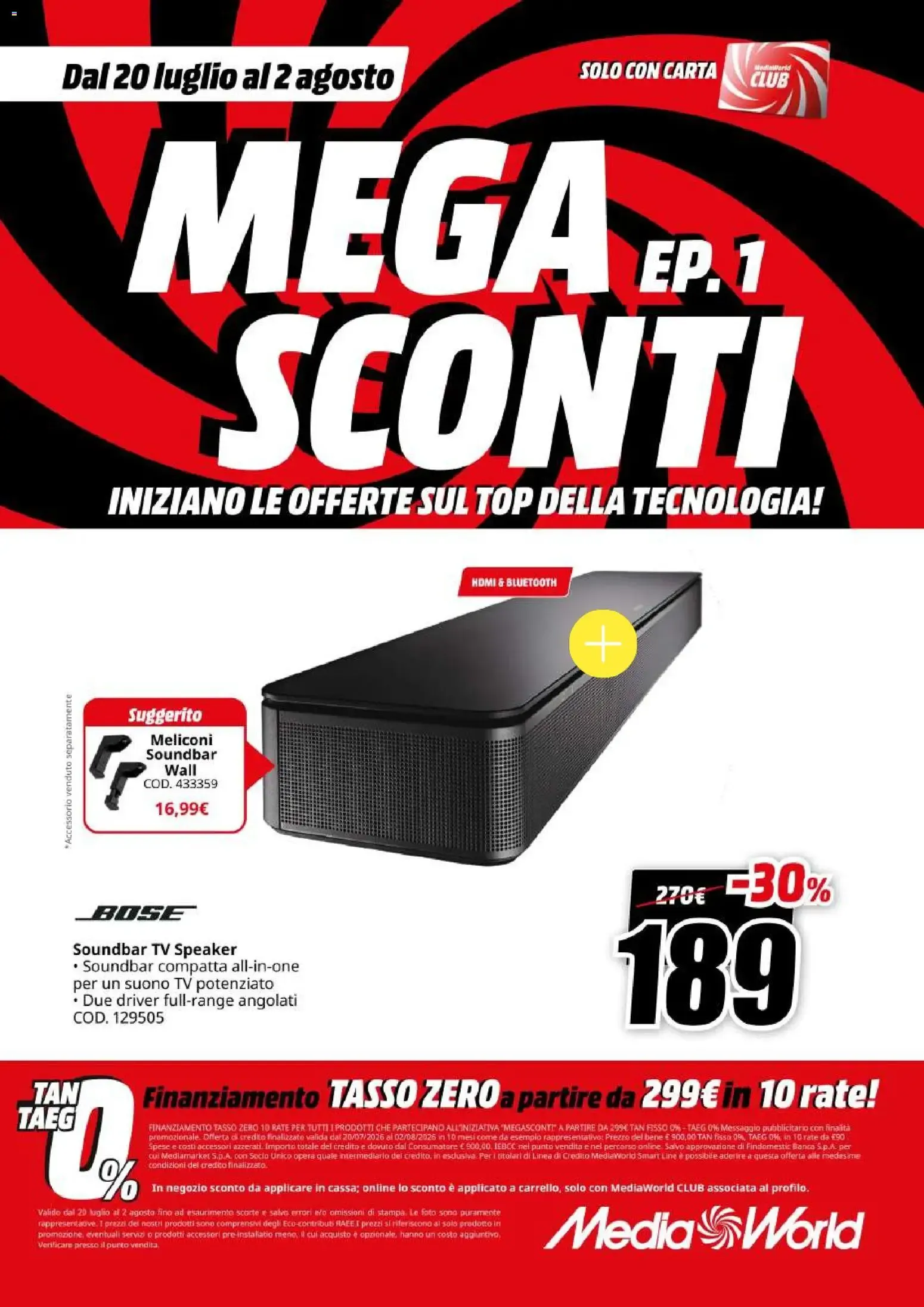 Nuovo Media World volantino Sconti dal 20/07/2026 > offerte anteprima 🛍️ da 20 luglio a 2 agosto di 2026 - Pagina del volantino 9