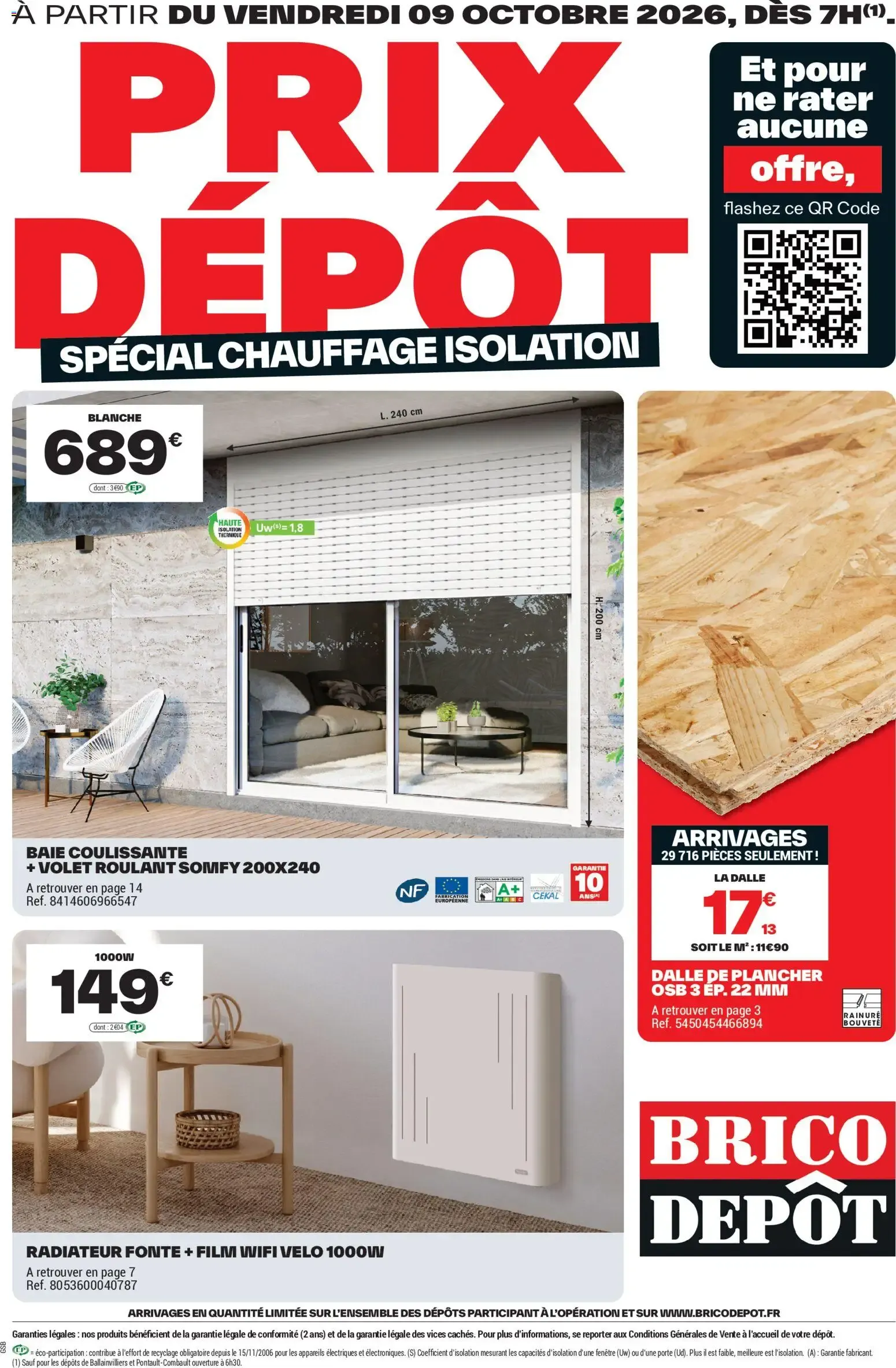 Prix Dépôt Spécial Chauffage Isolation