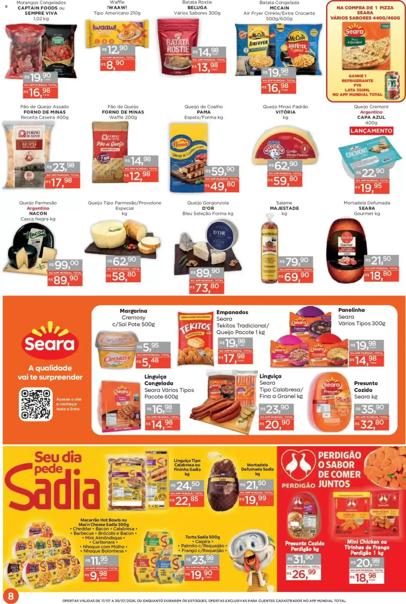 Encarte de Encarte Supermercados Mundial 17 de julho até 30 de julho 2026 - Pagina 8