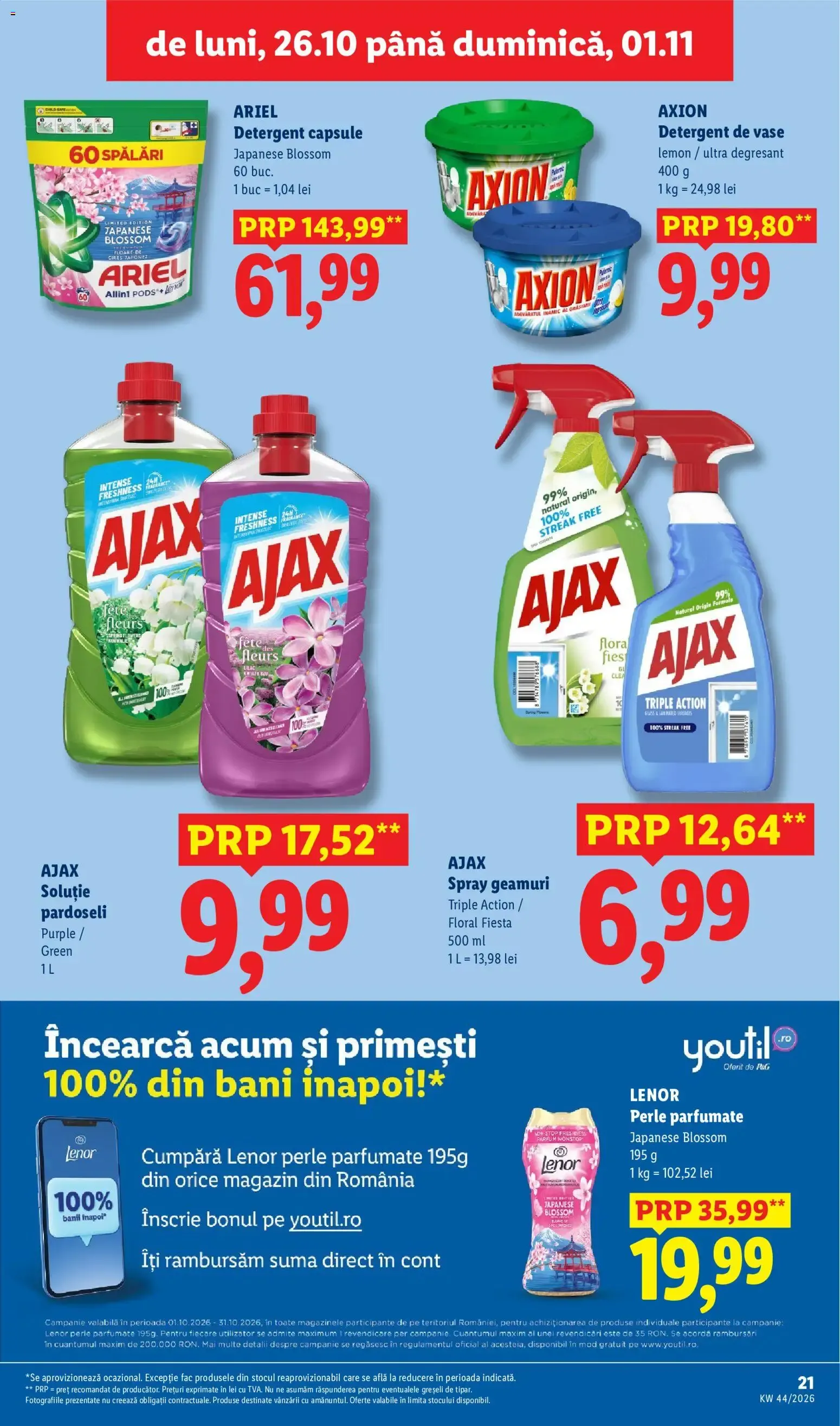 Catalog Catalog LIDL 26.10.2026 - Oferta și Revista online de la 26 octombrie până la 1 noiembrie 2026 - Revista Pagina 21