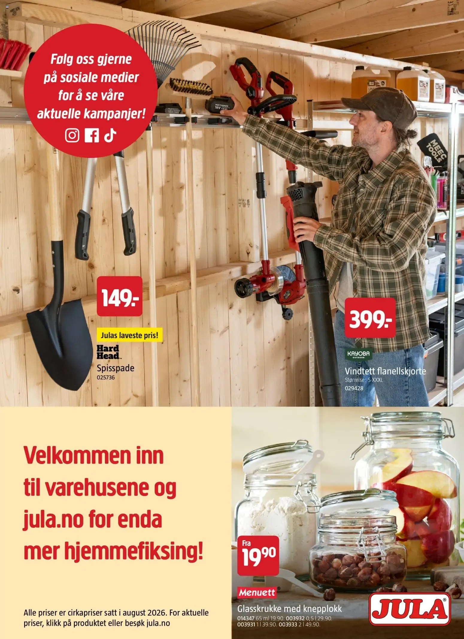 JULA Blås liv i høstens prosjekter! fra 10. september til 31. desember 2026 - kundeavisside 58