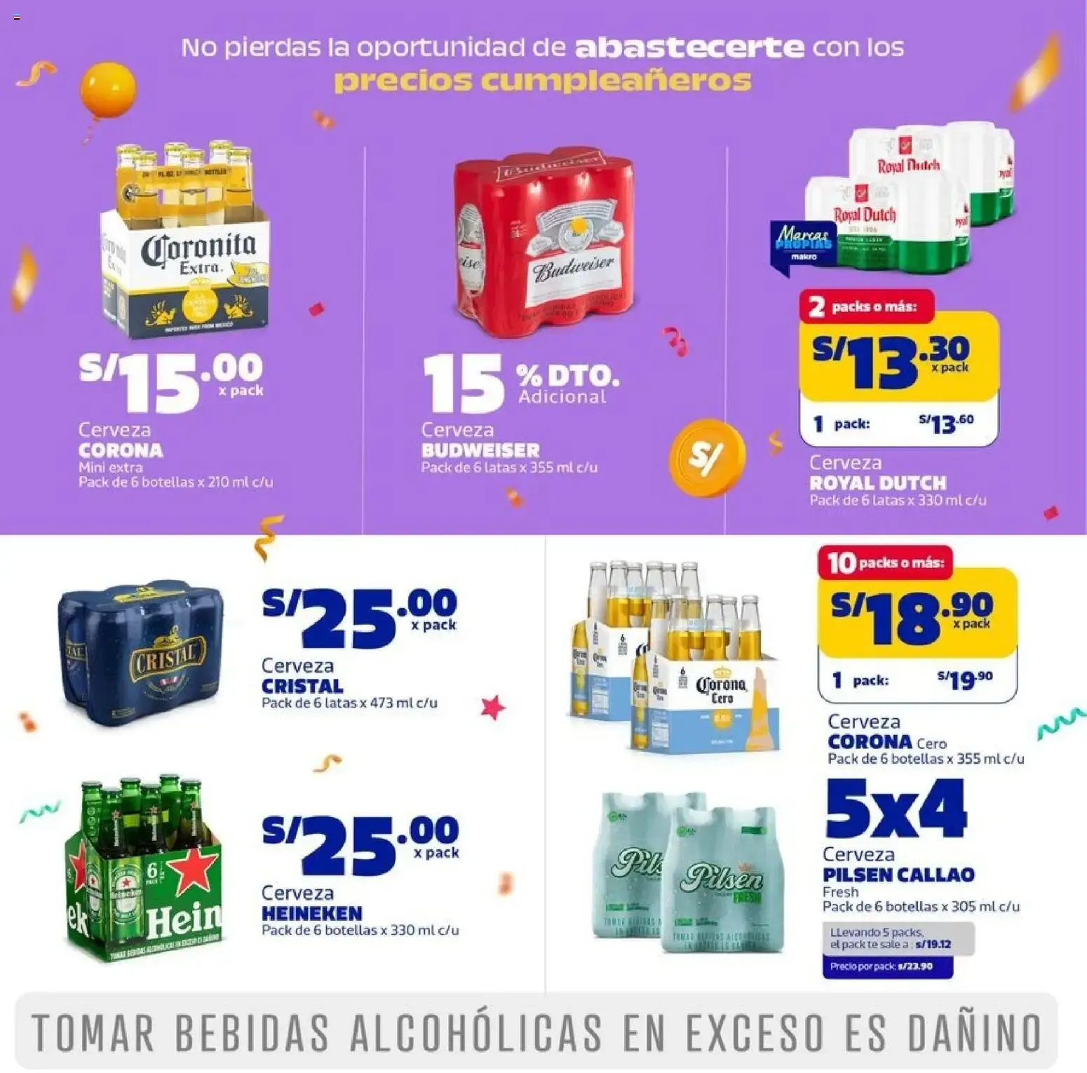 Catalogo de Precios Cumpleañeros Makro 14 de julio al 29 de julio 2026 - Pag 20