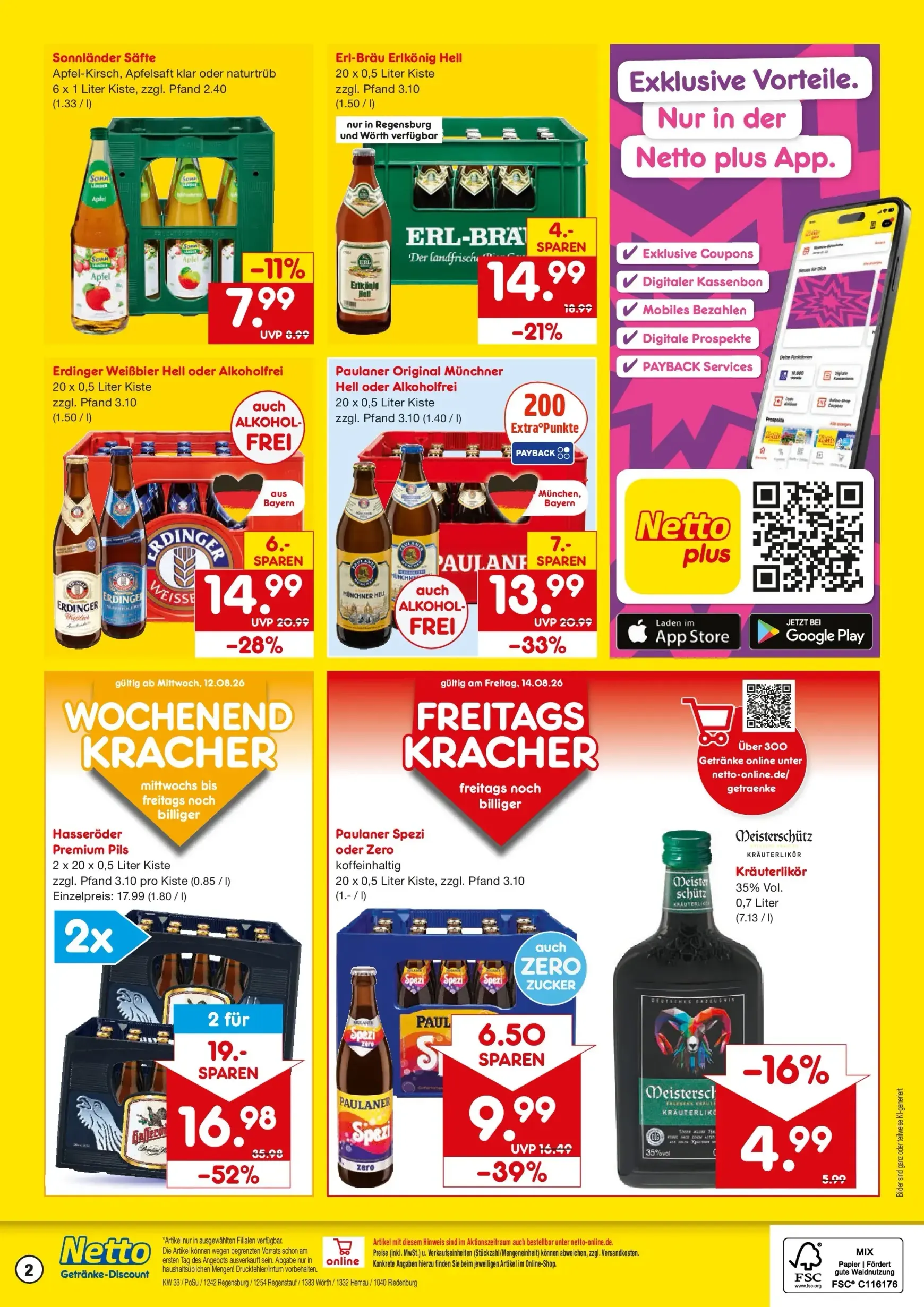 Netto Marken Discount - Regensburg • Regenstauf • Wörth/Donau • Hemau • Riedenburg/Aicholding Prospekt nächste Woche – von Montag 10.08.2026 bis Freitag 14.08.2026 von 10. August bis 14. August 2026 - Prospekt seite 2