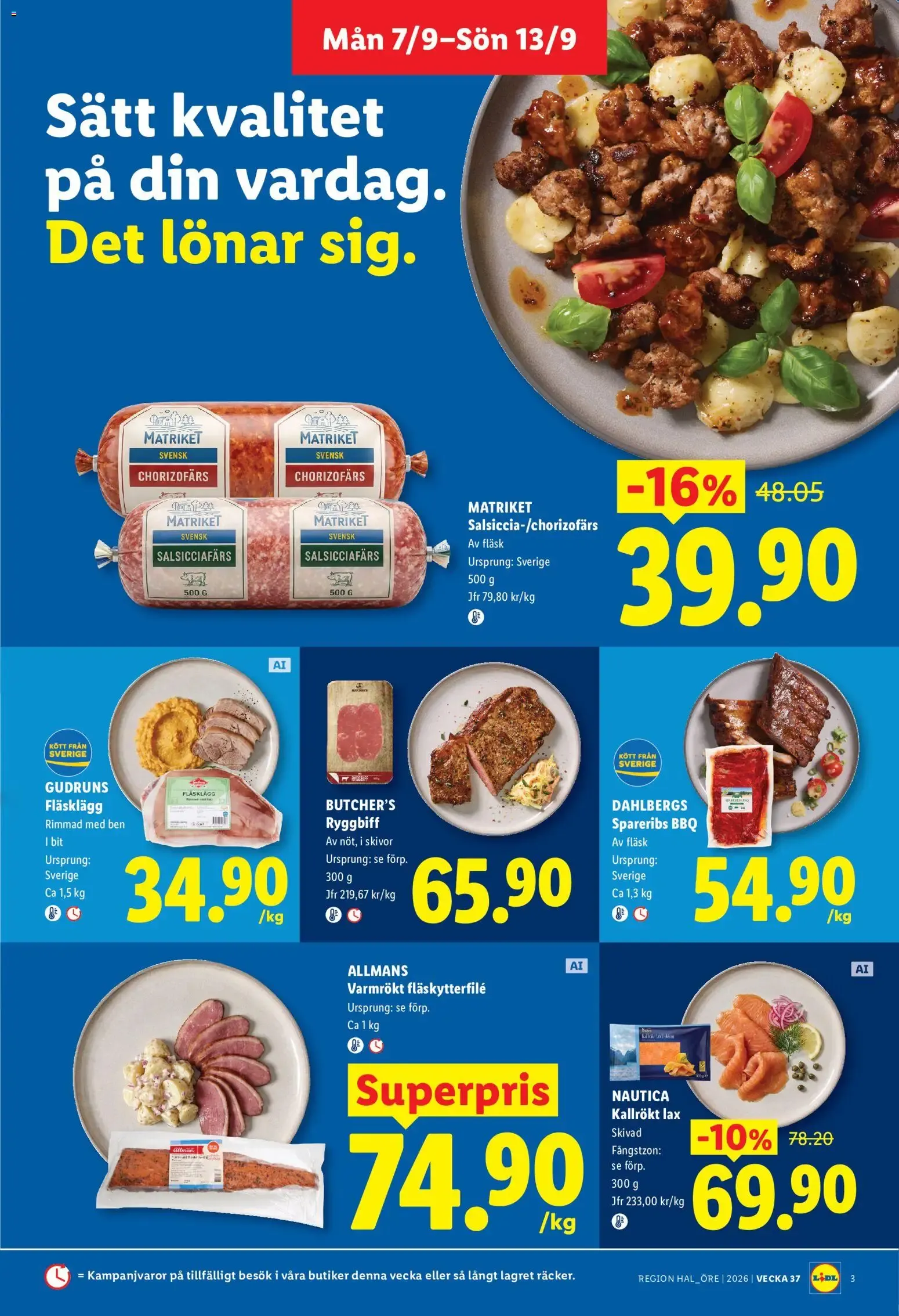 Lidl erbjudanden från 07/09/2026 - 13/09/2026 > Reklamblad nuvarande rabatter från 7 september till 13 september 2026 - Reklamblad sidor 3