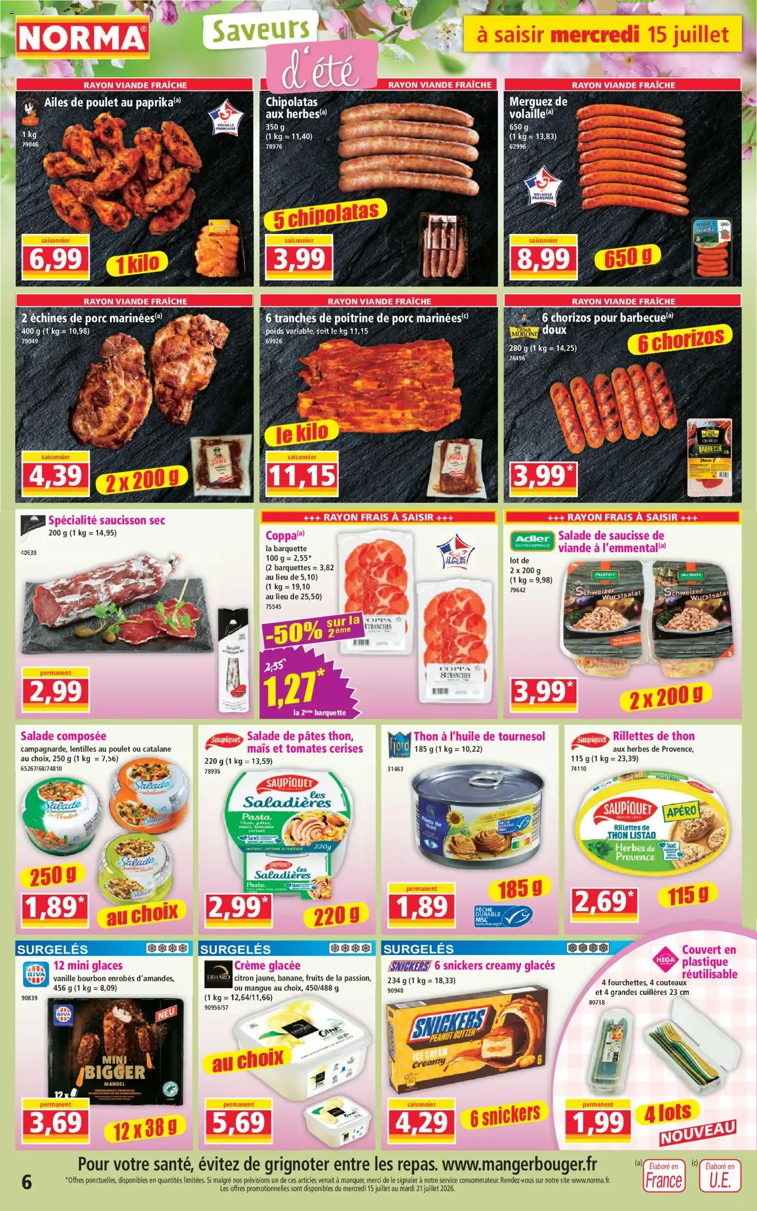 Norma catalogue à partir du 15/07/2026 - promo en ligne du 15 juillet au 21 juillet 2026 - Catalogue page 6