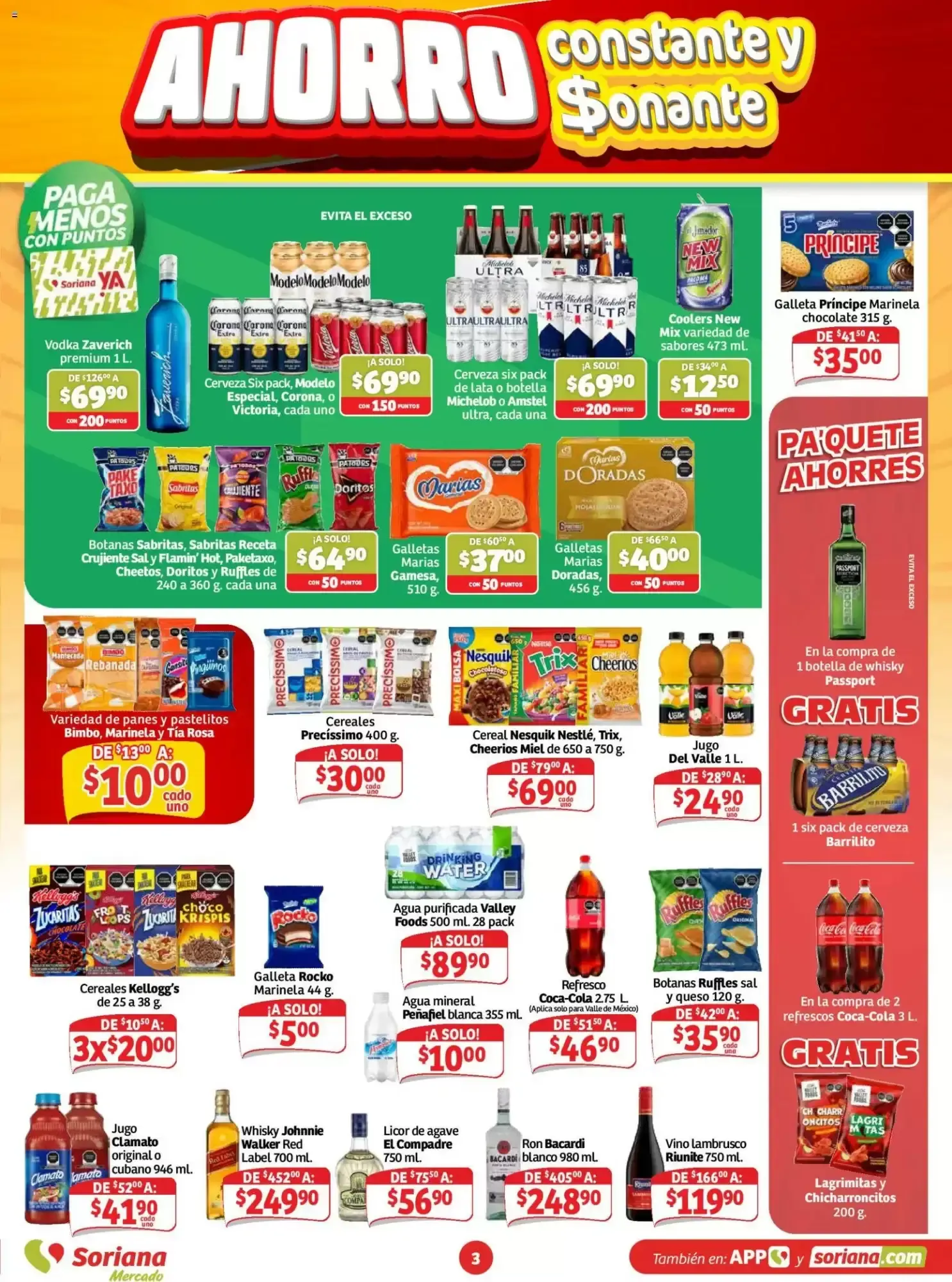 Catálogo de Soriana Mercado: Ahorro Constante y Sonante 6 de agosto al 12 de agosto 2026 - Pagina 3