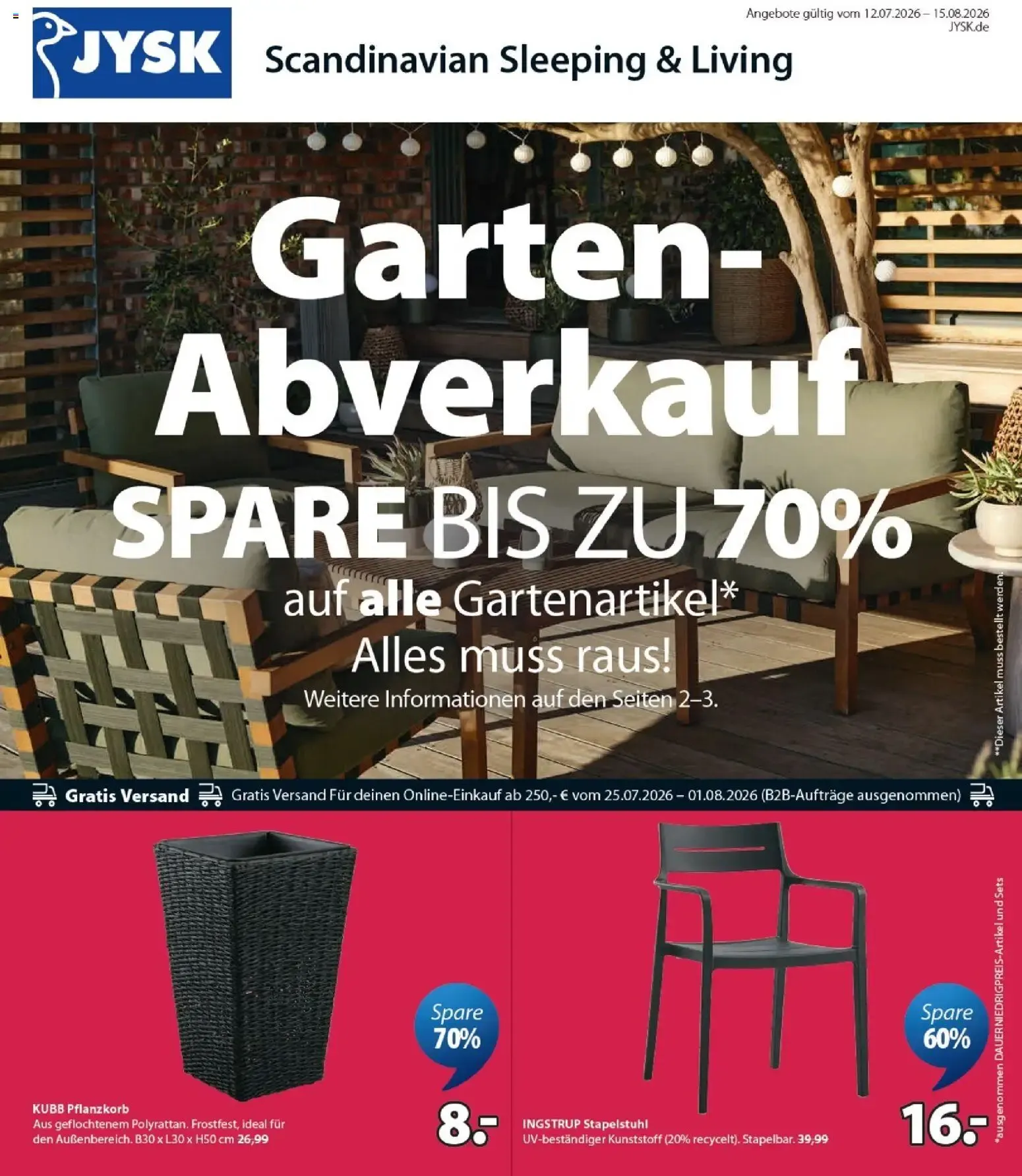 Garten-Abverkauf