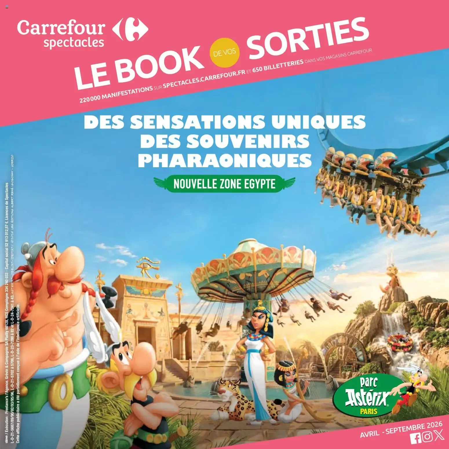 Carrefour spectacles LE BOOK DE VOS SORTIES du 1 avril au 30 septembre 2026 - Catalogue page 1