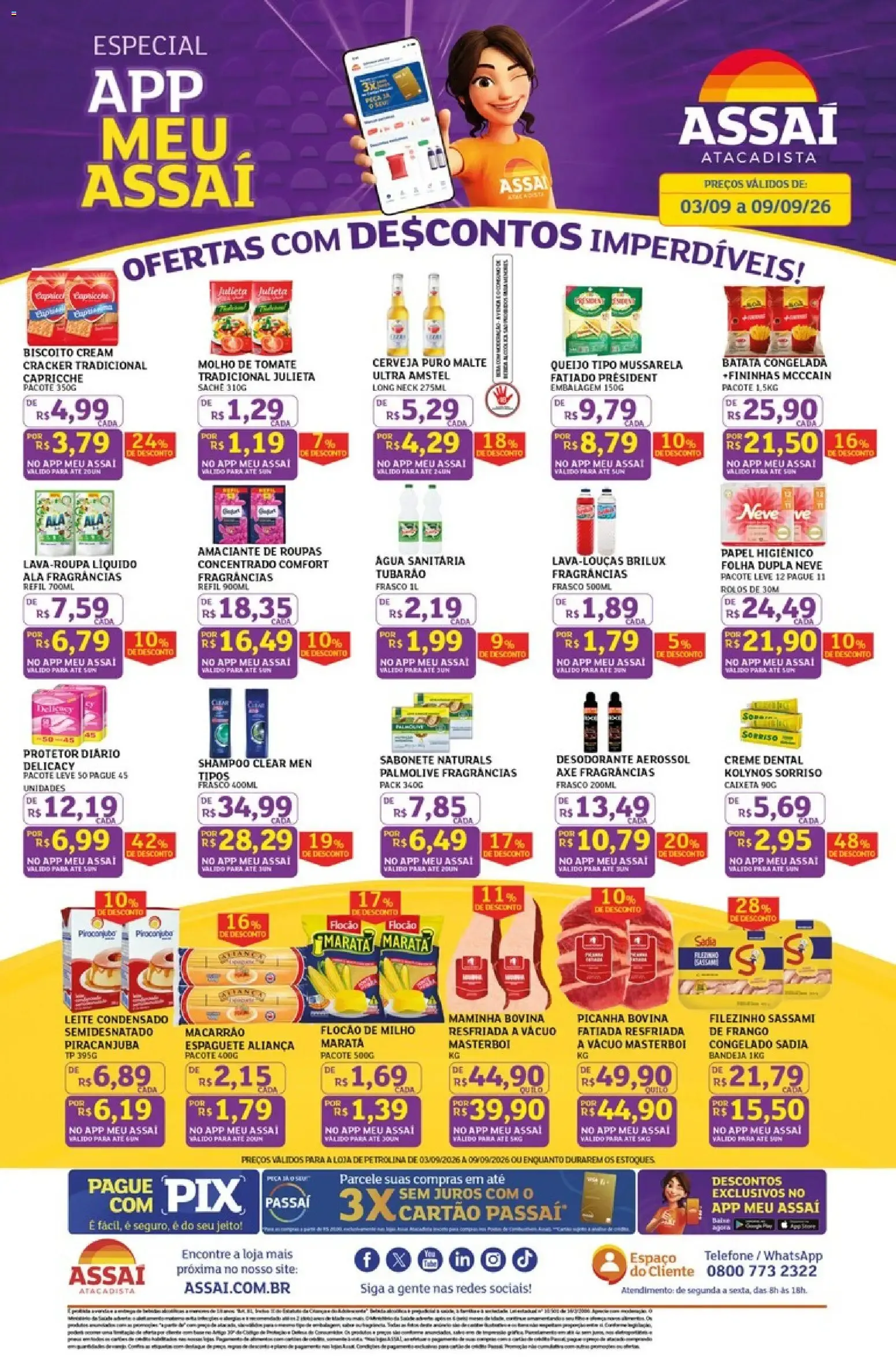 Encarte de Assaí Atacadista: Especial App Meu Assaí - Ofertas Imperdíveis 3 de setembro até 9 de setembro 2026 - Pagina 1