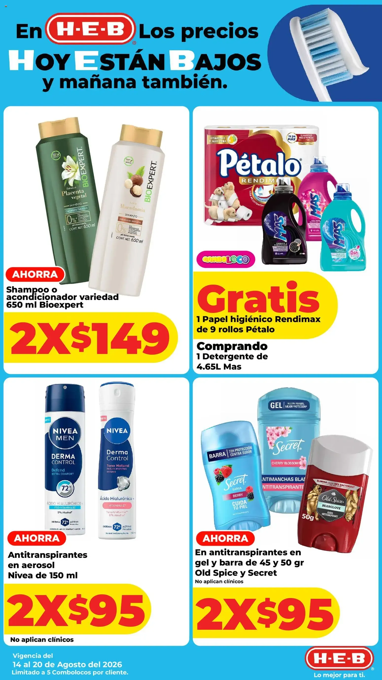 Catálogo de En H-E-B Los precios HOY ESTÁN BAJOS y mañana también. 14 de agosto al 17 de agosto 2026 - Pagina 6