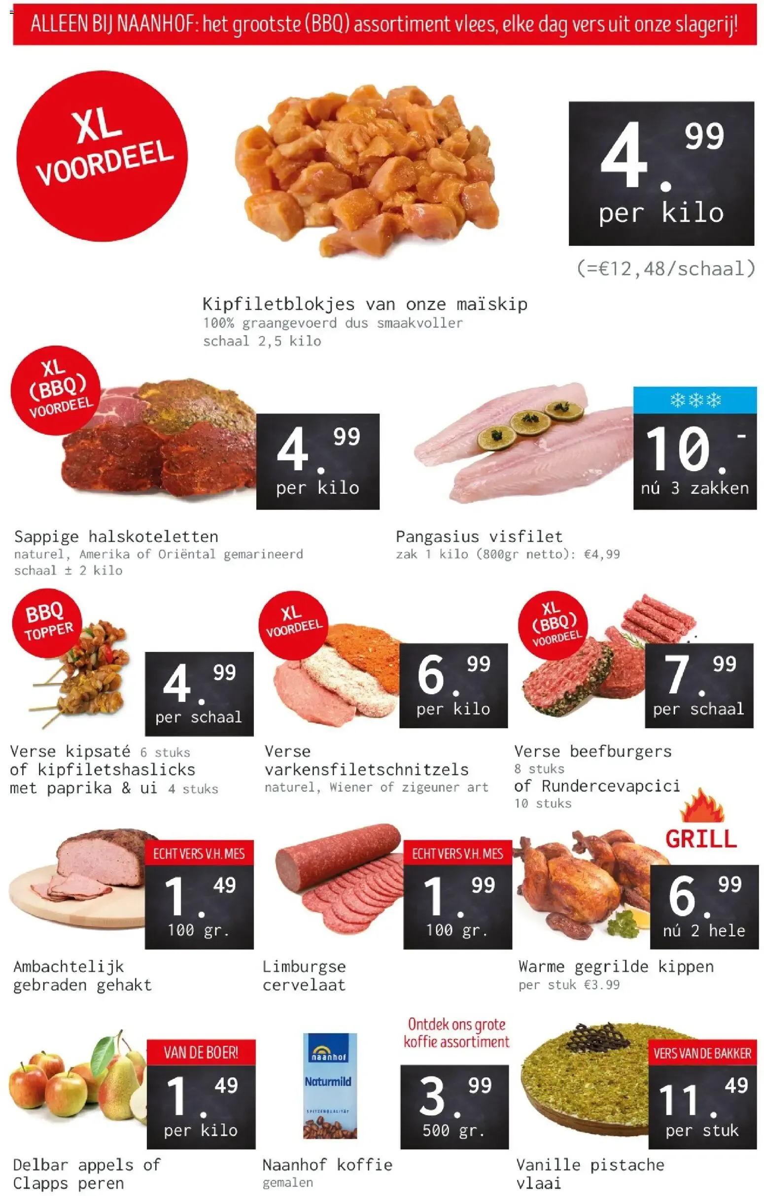 Naanhof: BBQ assortiment vlees en más van 24 augustus tot 29 augustus 2026 - Folder pagina 1
