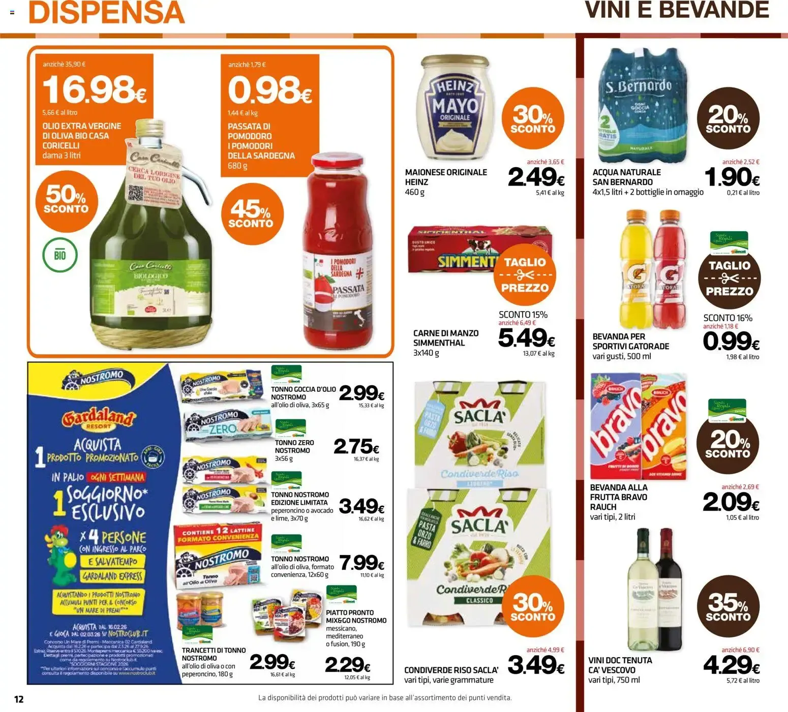 Superconti volantino dal 30/07/2026 - online Offerte da 30 luglio a 12 agosto di 2026 - Pagina del volantino 12