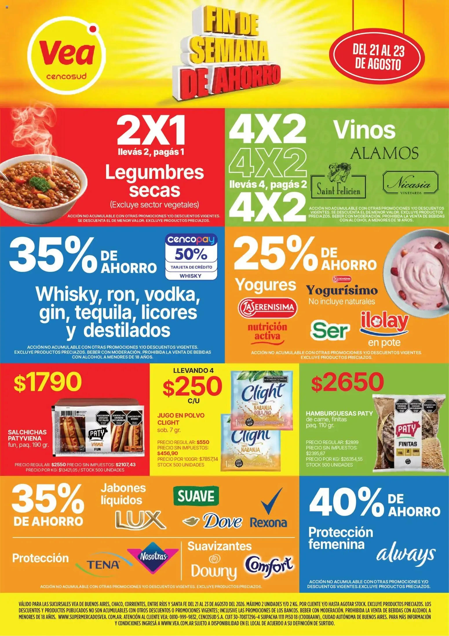 Ofertas de Vea - Fin de semana de ahorro | BA Nea del 21/08/2026 - 23/08/2026 21 de agosto al 23 de agosto 2026 - Página 1 del catálogo