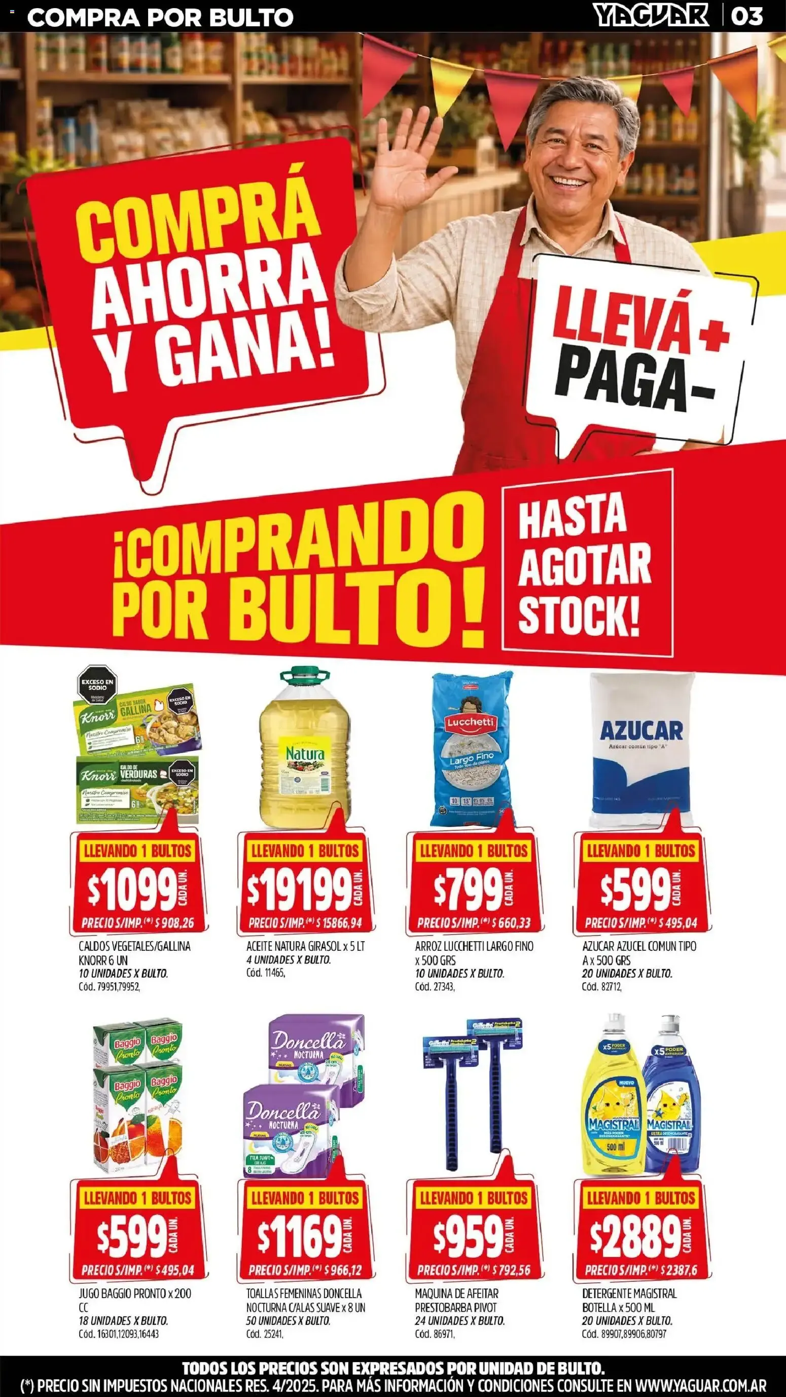 Ofertas de MAYORISTA YAGUAR MES DEL ALMACENERO 31 de agosto al 6 de septiembre 2026 - Página 3 del catálogo