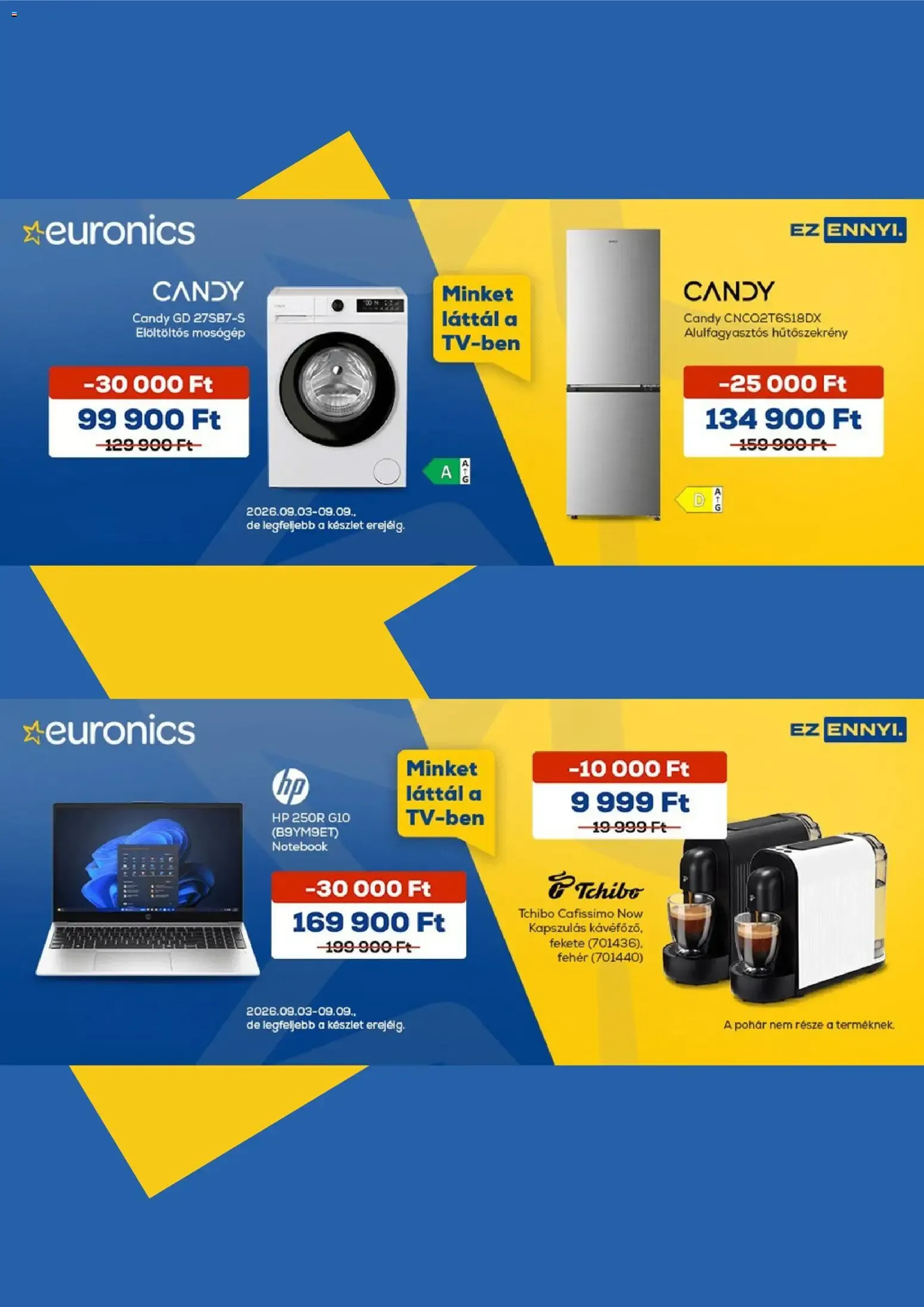 Katalógus Euronics akciós újság - 2026.09.03. -tól/töl > akció, lapozható szórólap 🛍️ szeptember 3.-tól szeptember 9.-ig 2026. - Oldal 1