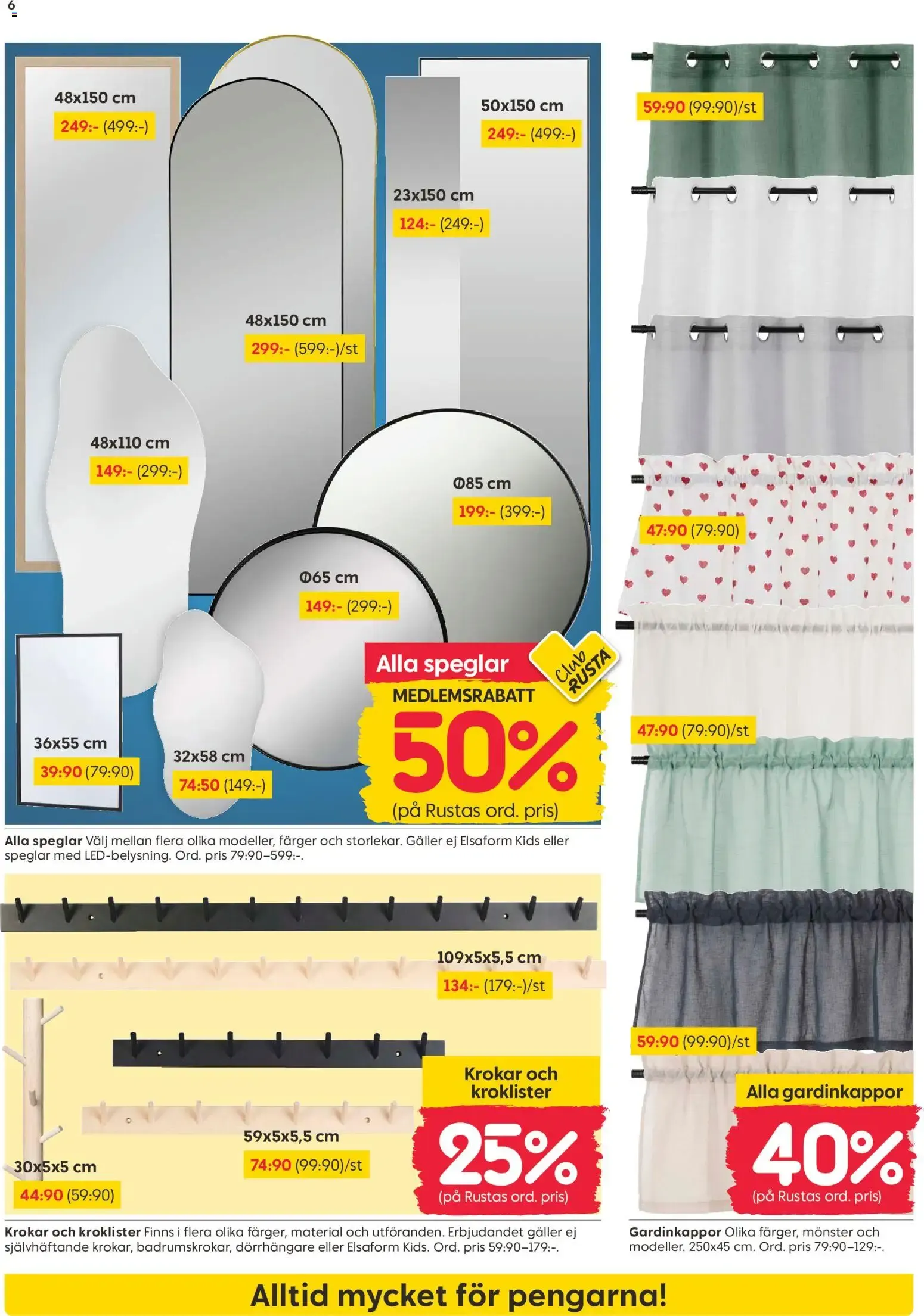 Rusta erbjudanden från 05/10/2026 - 11/10/2026 > Reklamblad nuvarande rabatter från 5 oktober till 11 oktober 2026 - Reklamblad sidor 6