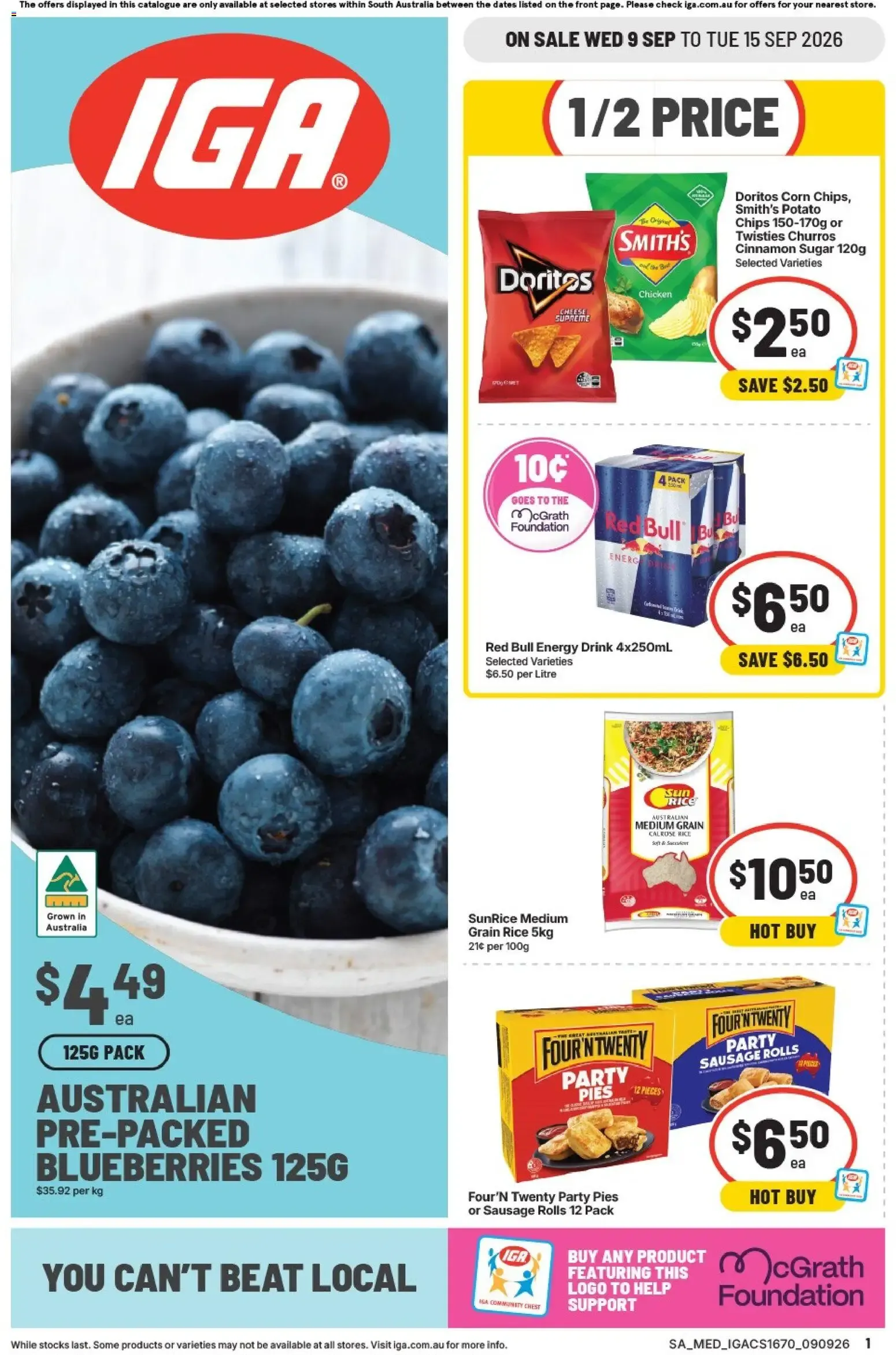IGA catalogue valid from 09/09/2026 > Online Australia - Catalogue valid from 9 September to 15 September 2026 - page 1